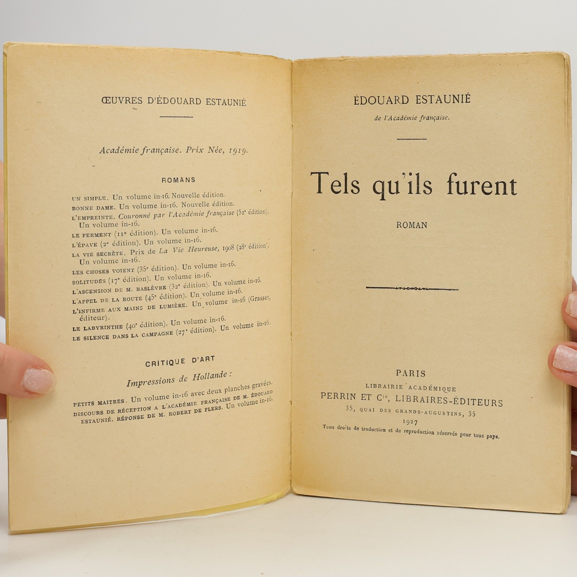 Édouard Estaunié Tels qu'ils furent