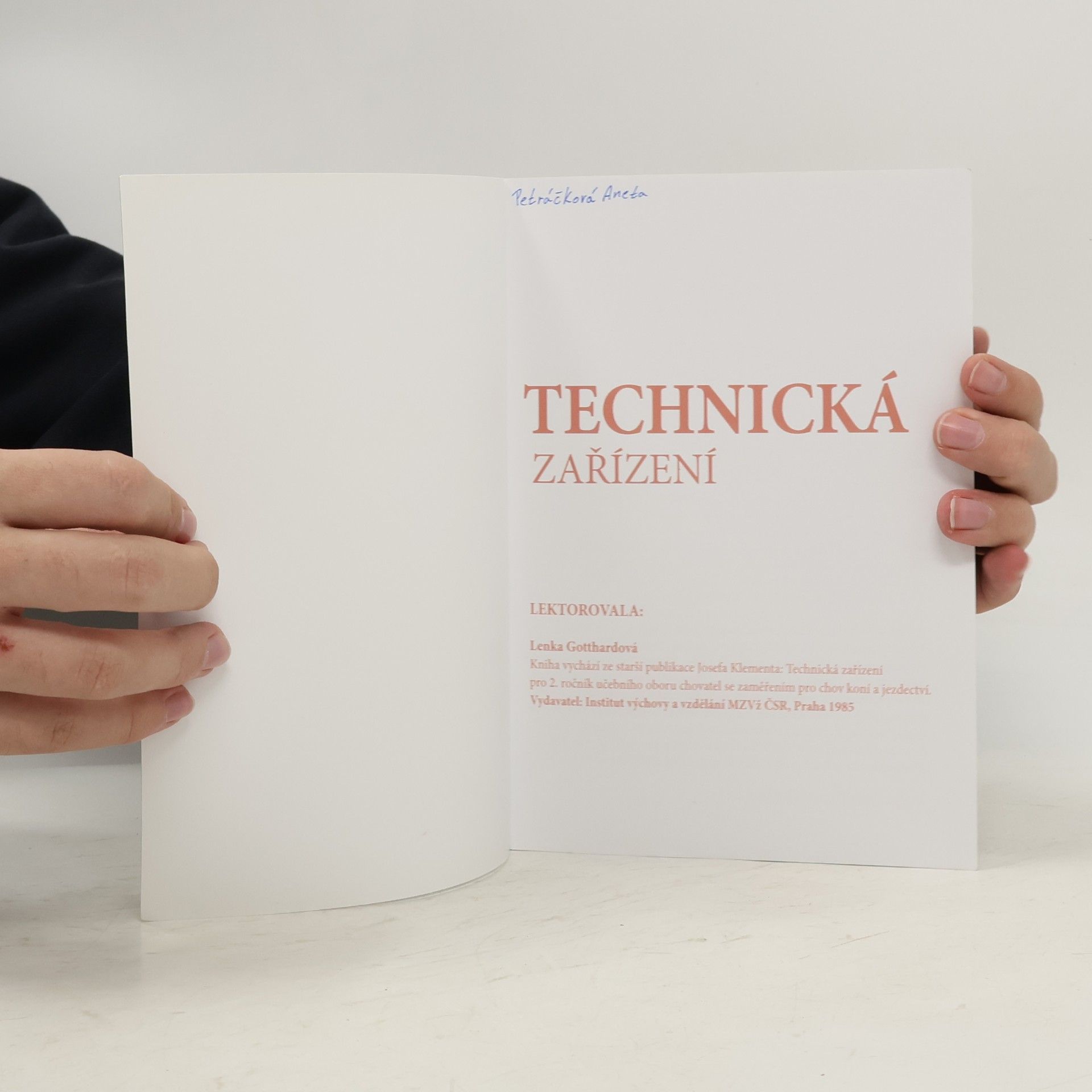Lenka Gotthardová Technická zařízení