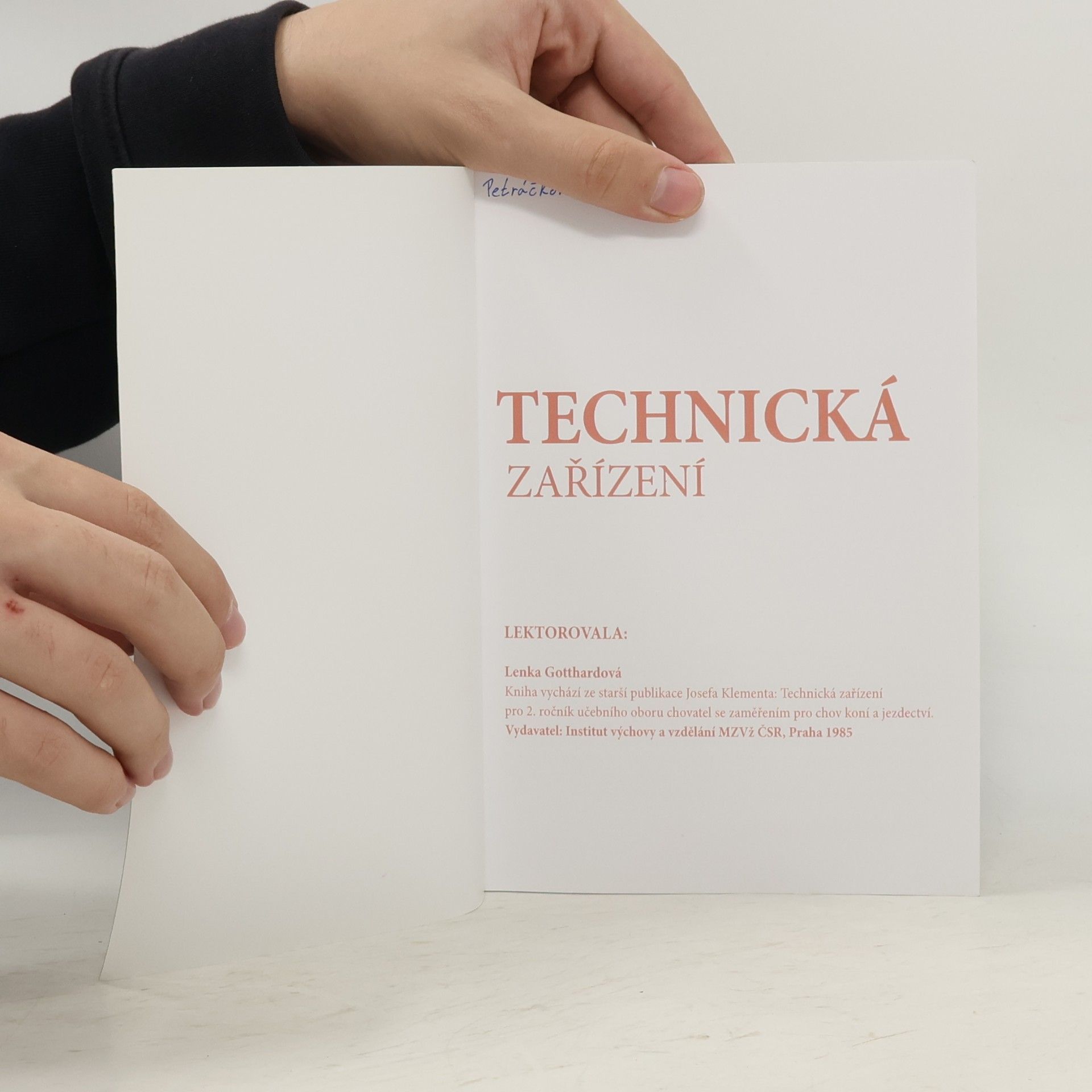 Lenka Gotthardová Technická zařízení