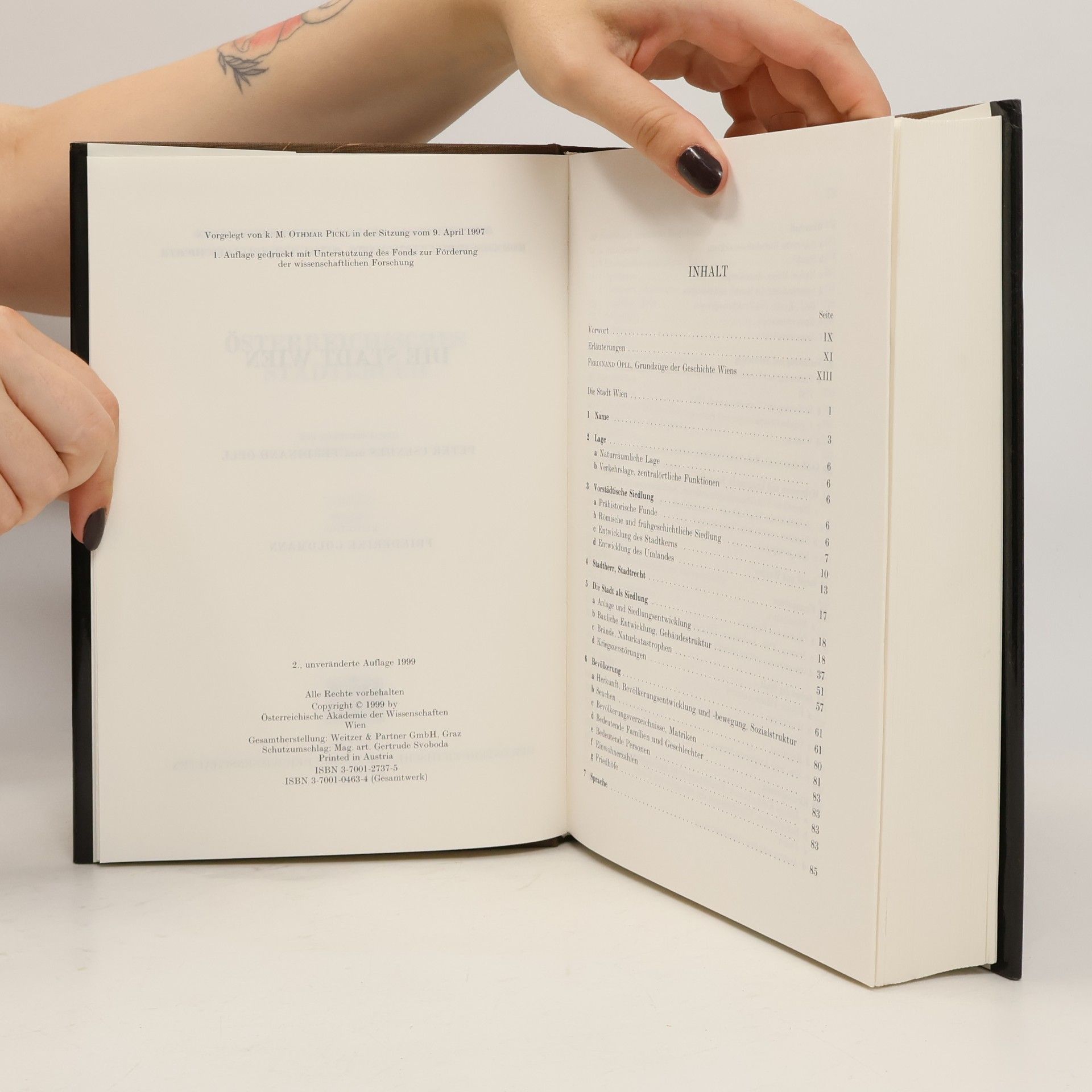Peter Csendes Österreichisches Städtebuch - 7: Die Stadt Wien