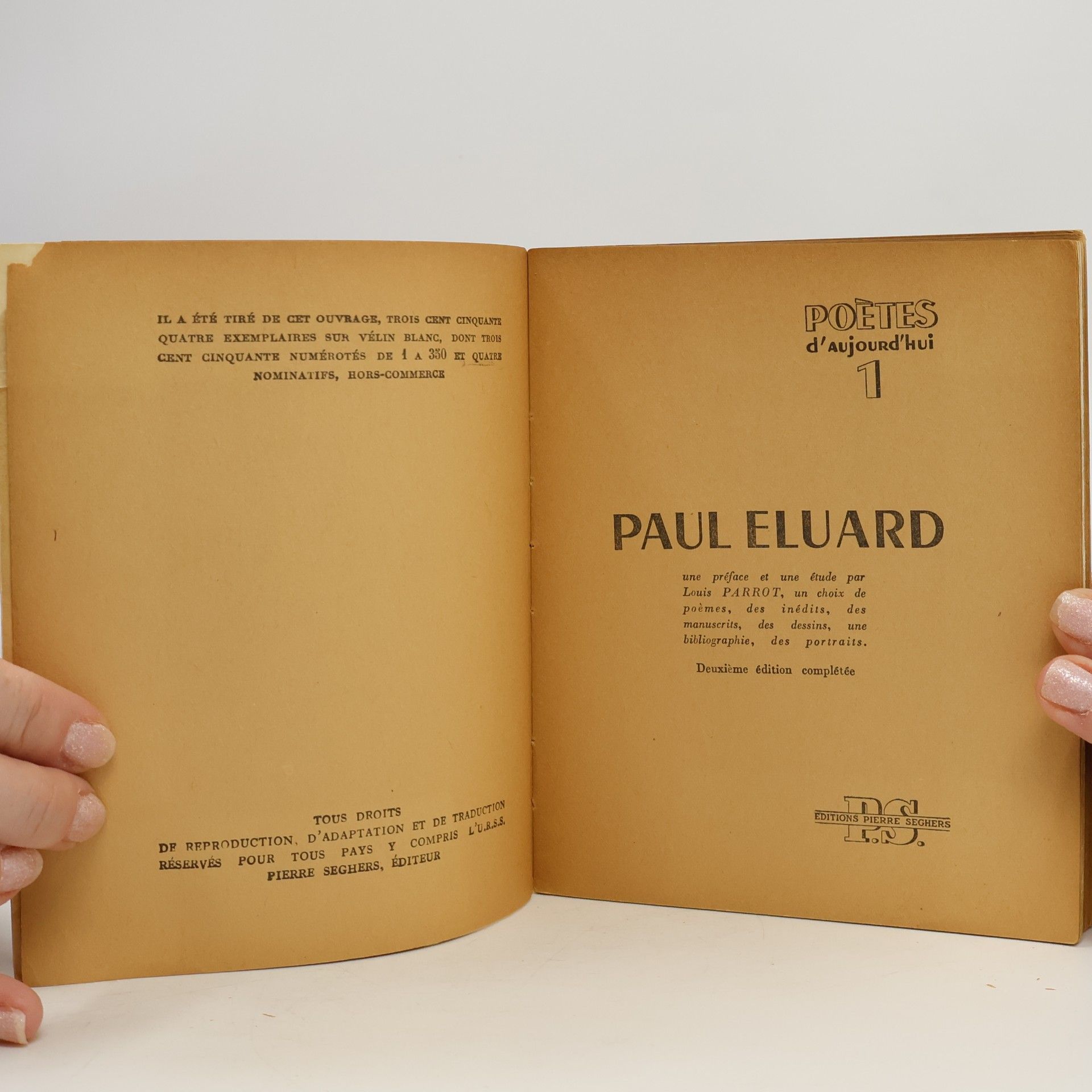 Louis Parrot Paul Eluard