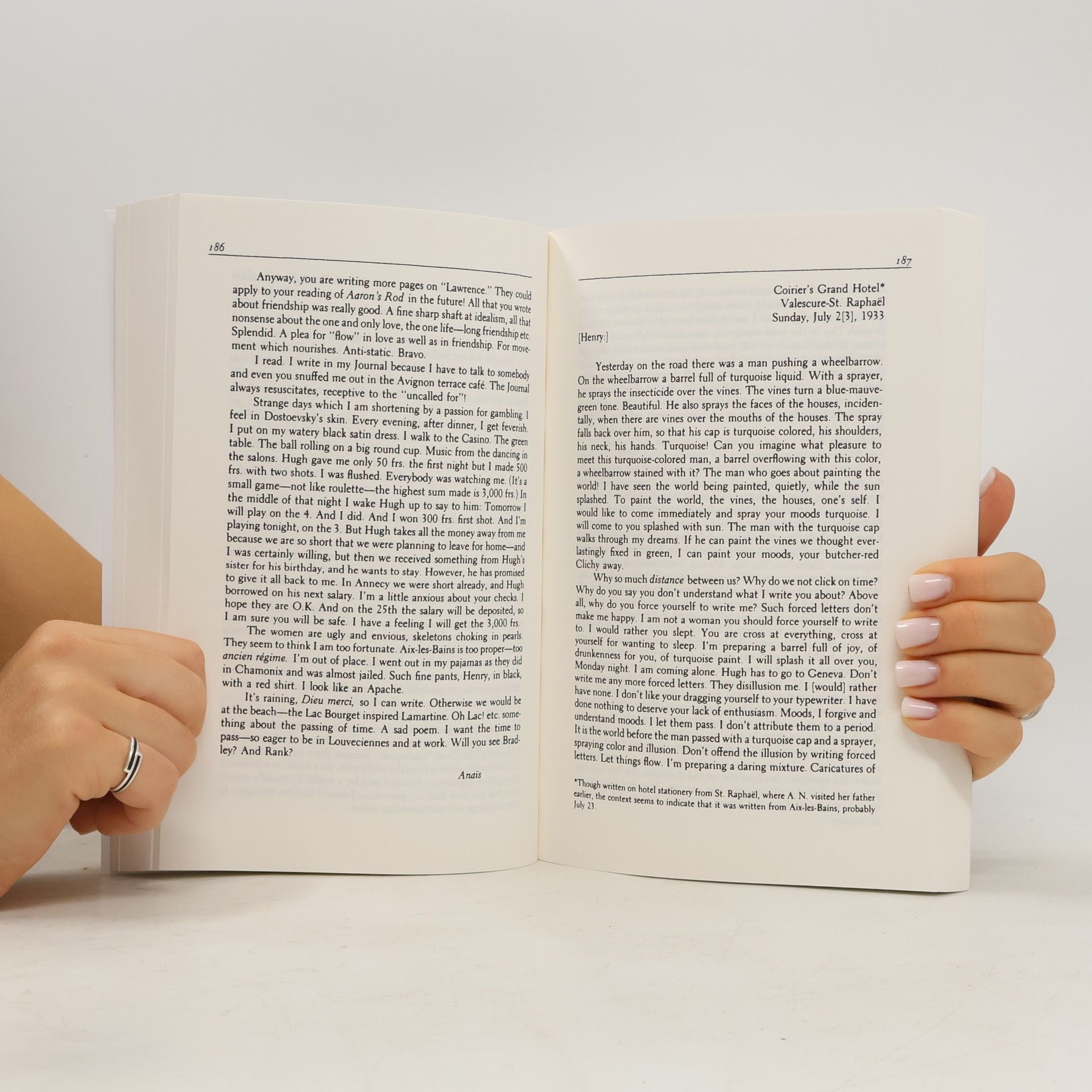 Anaïs Nin A Literate Passion: Letters of Anaïs Nin & Henry Miller, 1932-1953. Edited and with an Introduction by Gunther Stuhlmann