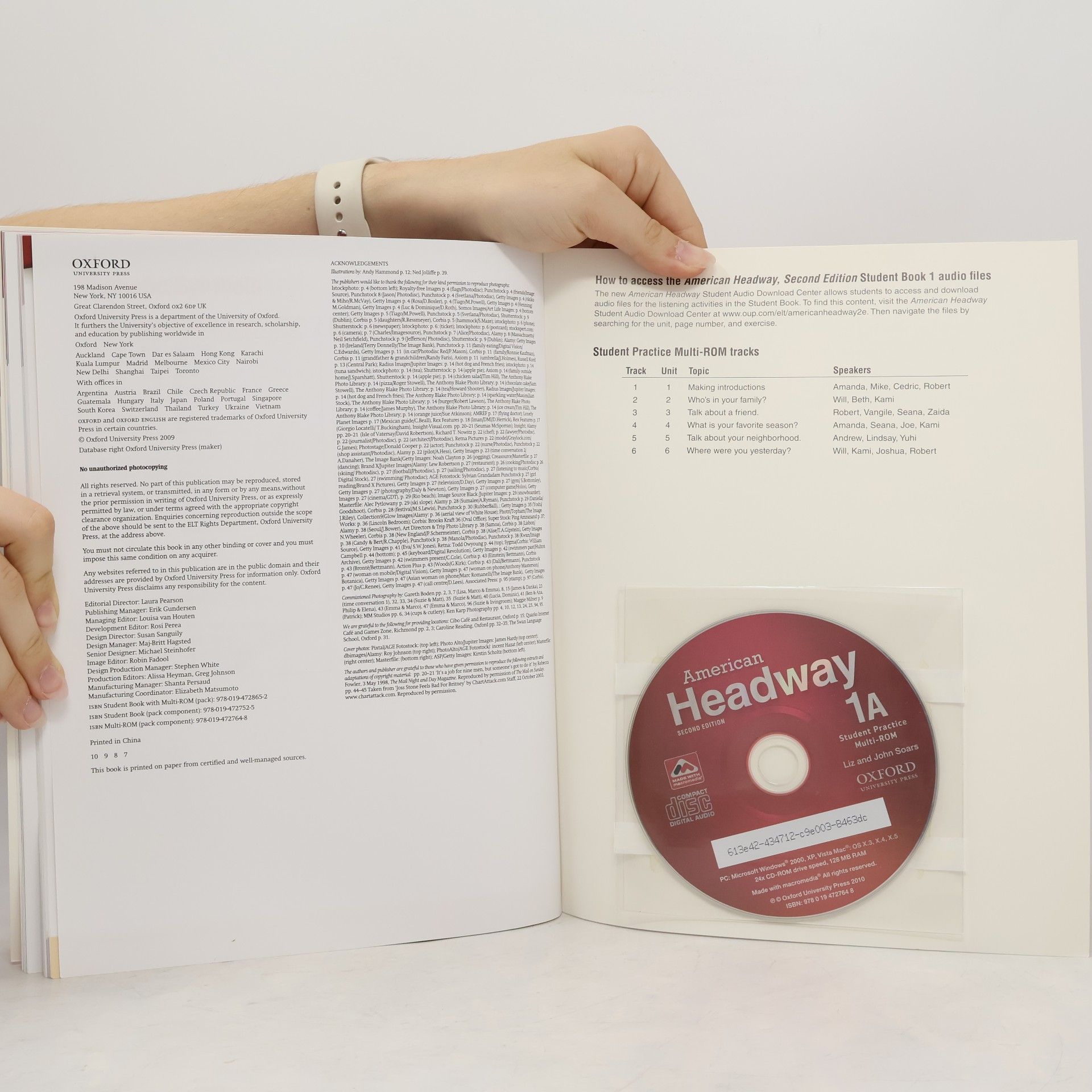 Liz Soars American Headway 1 SB APk - Second Edition
