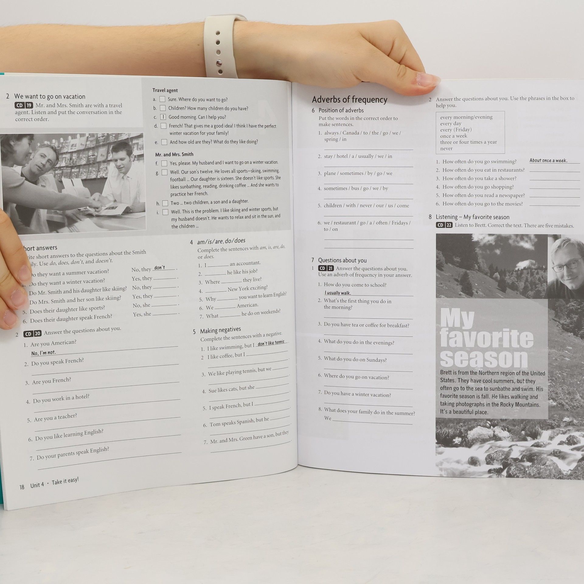 John Soars American Headway 1 WB A - Second Edition - Spotlight on Testing