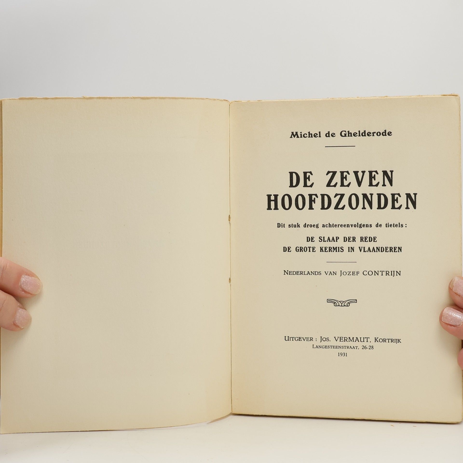Michel de Ghelderode De zeven hoofdzonden