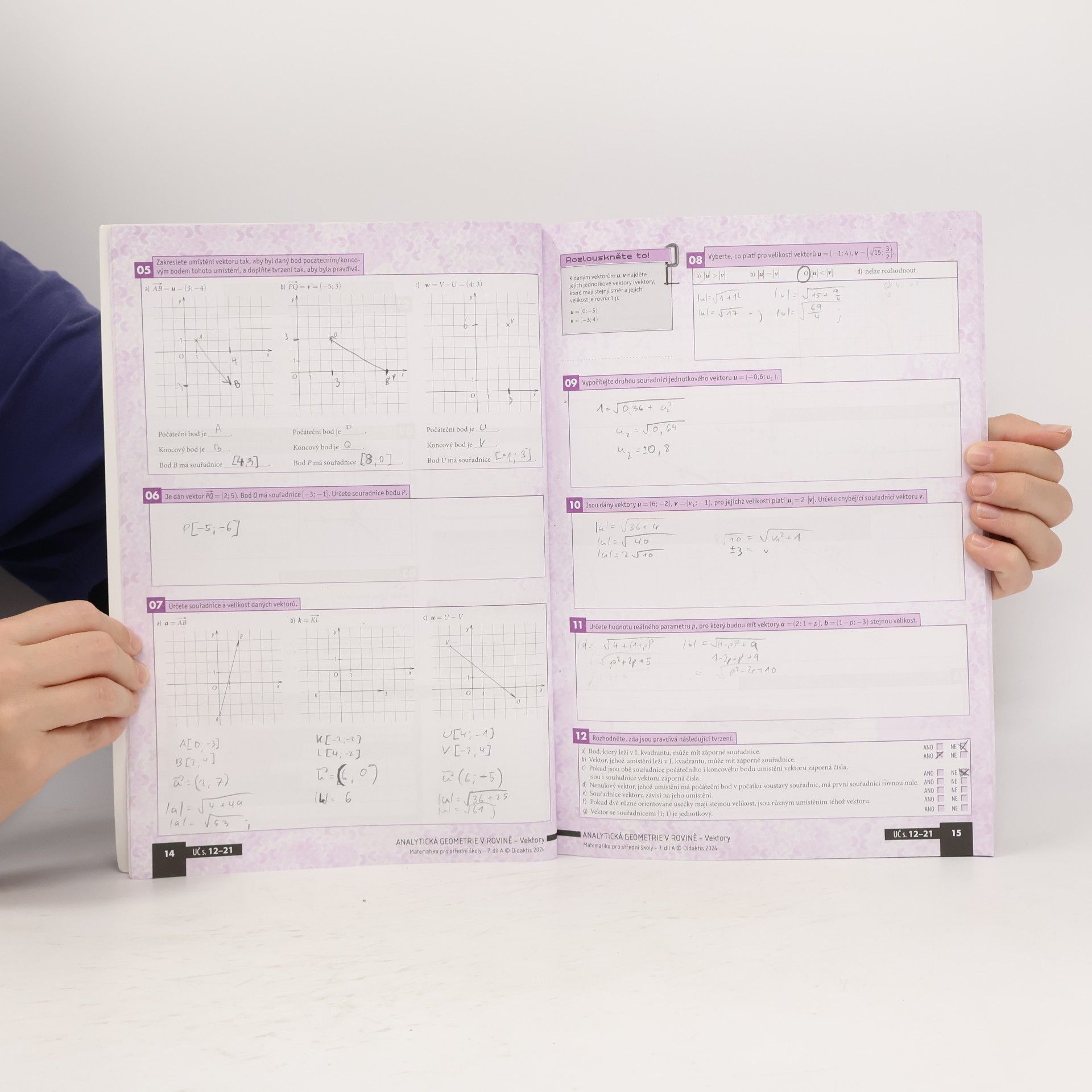 Autorenkollektiv Matematika pro střední školy 7. A. Díl.: Analytická geometrie v rovině. Pracovní sešit
