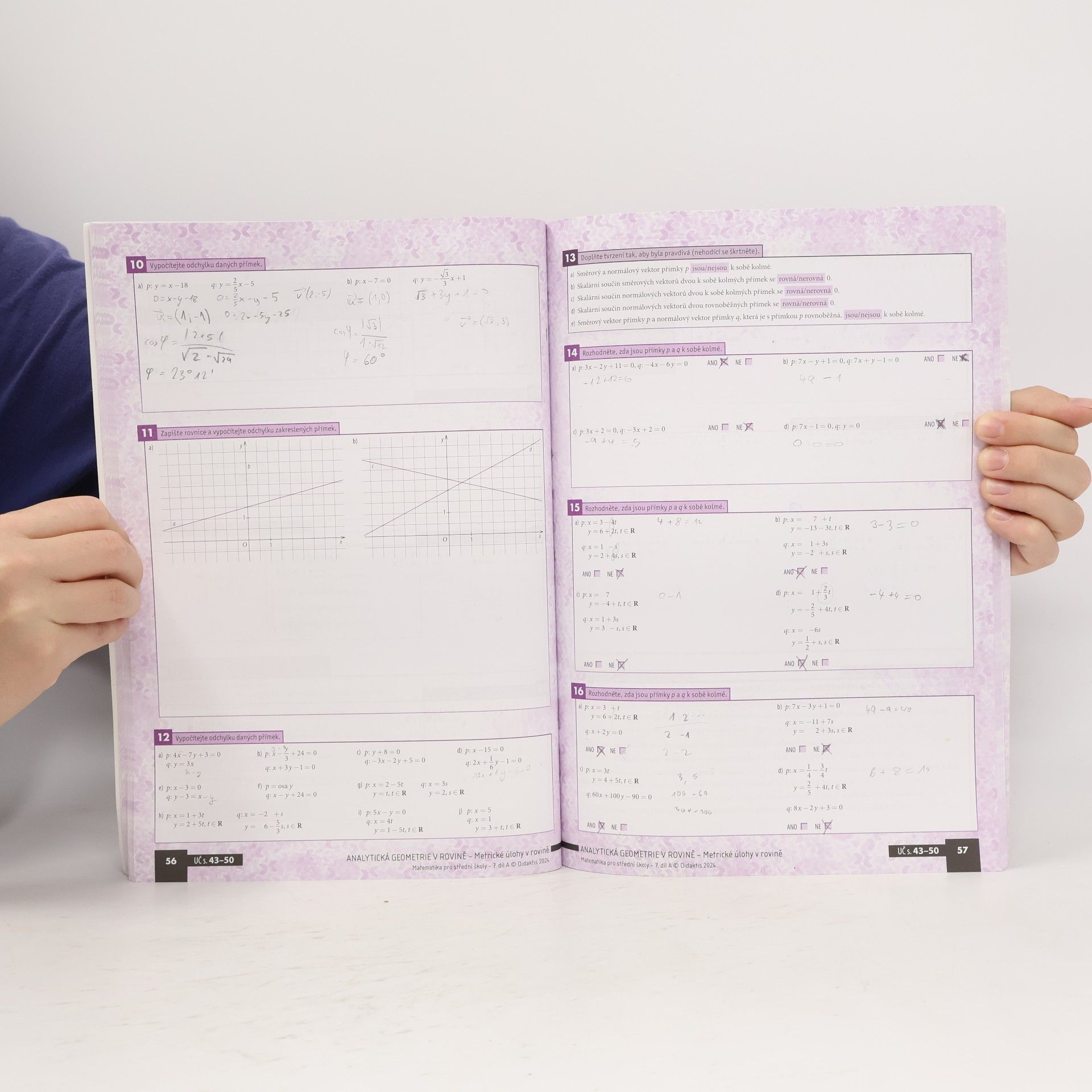 Autorenkollektiv Matematika pro střední školy 7. A. Díl.: Analytická geometrie v rovině. Pracovní sešit