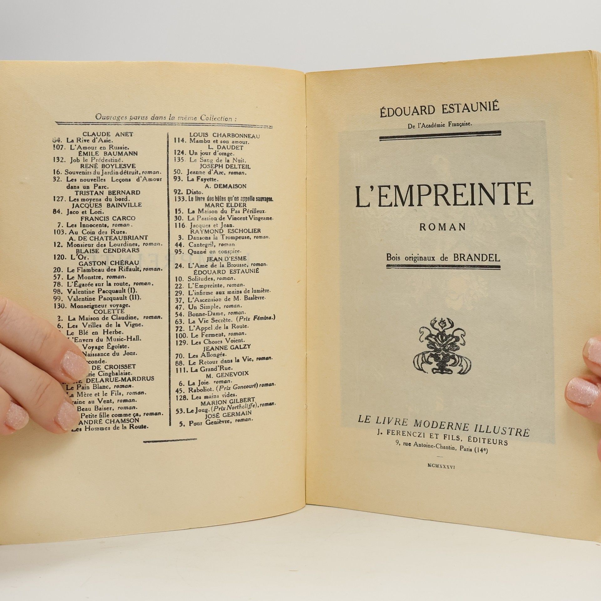 Édouard Estaunié L'empreinte