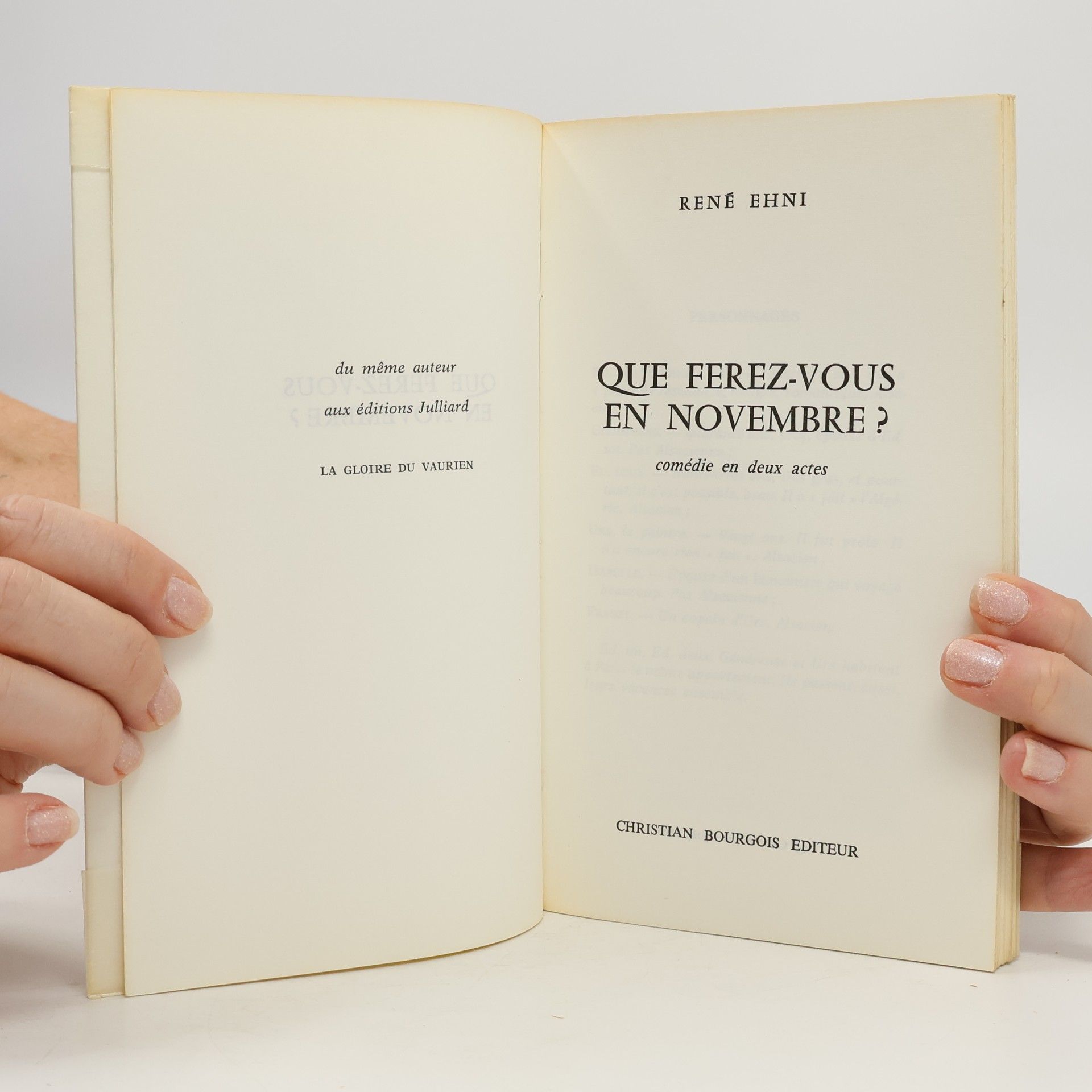 Rene N. Ehni Que ferez-vous en novembre?