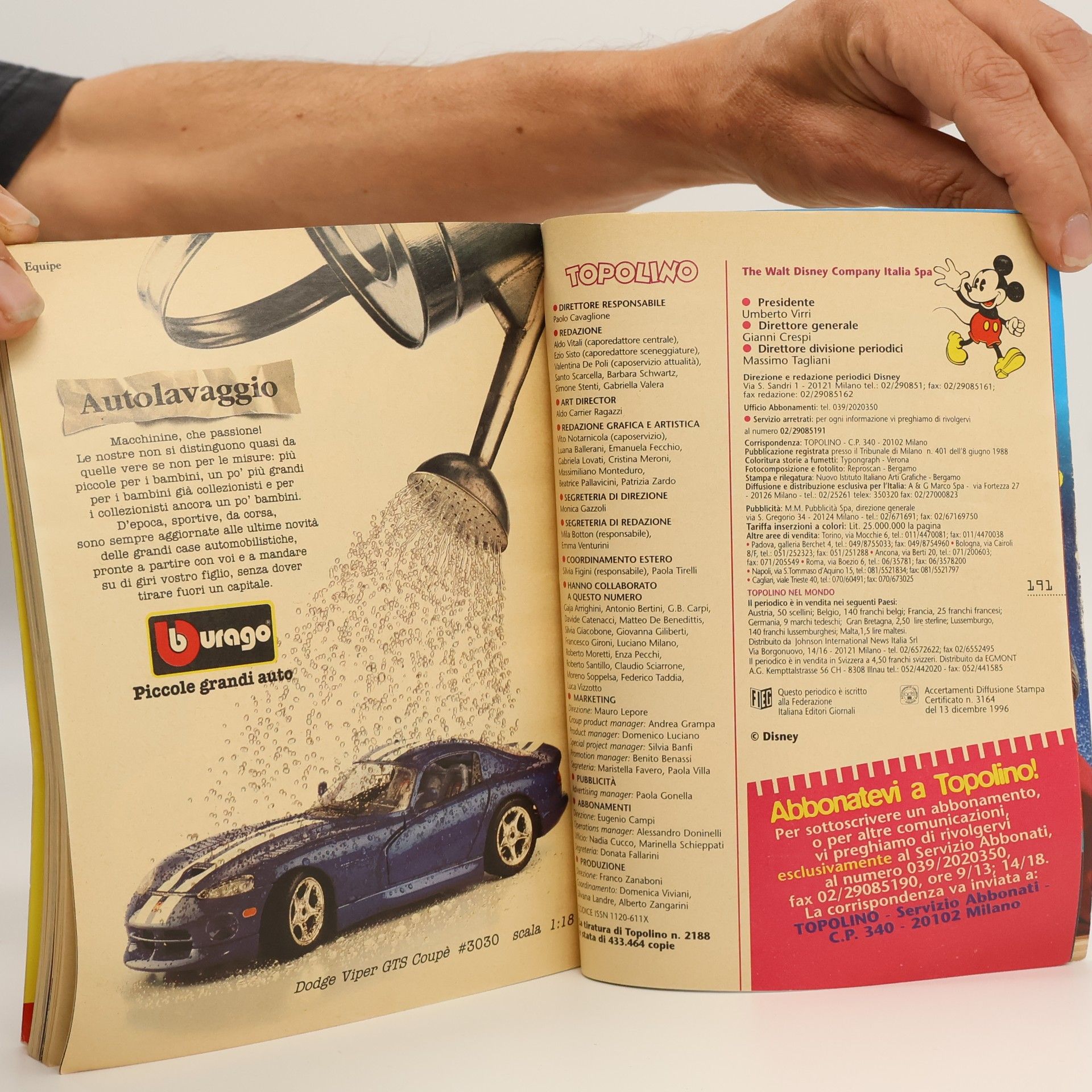 Walt Disney Topolino 2189