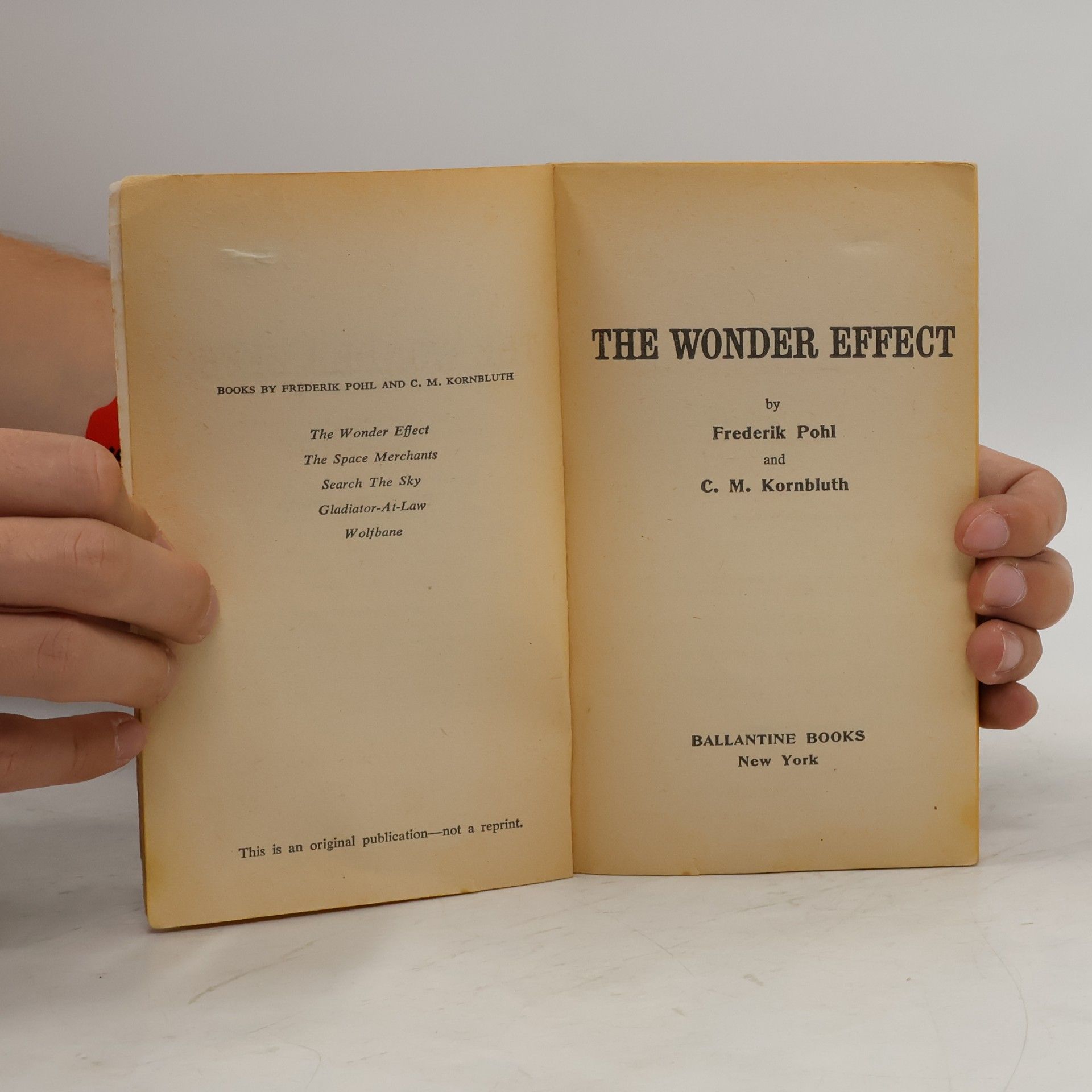 Cyril M. Kornbluth The Wonder Effect