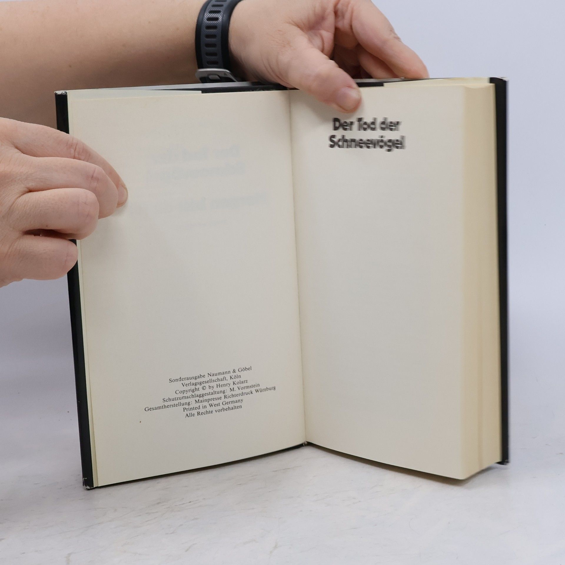 Henry Kolarz Der Tod der Schneevögel