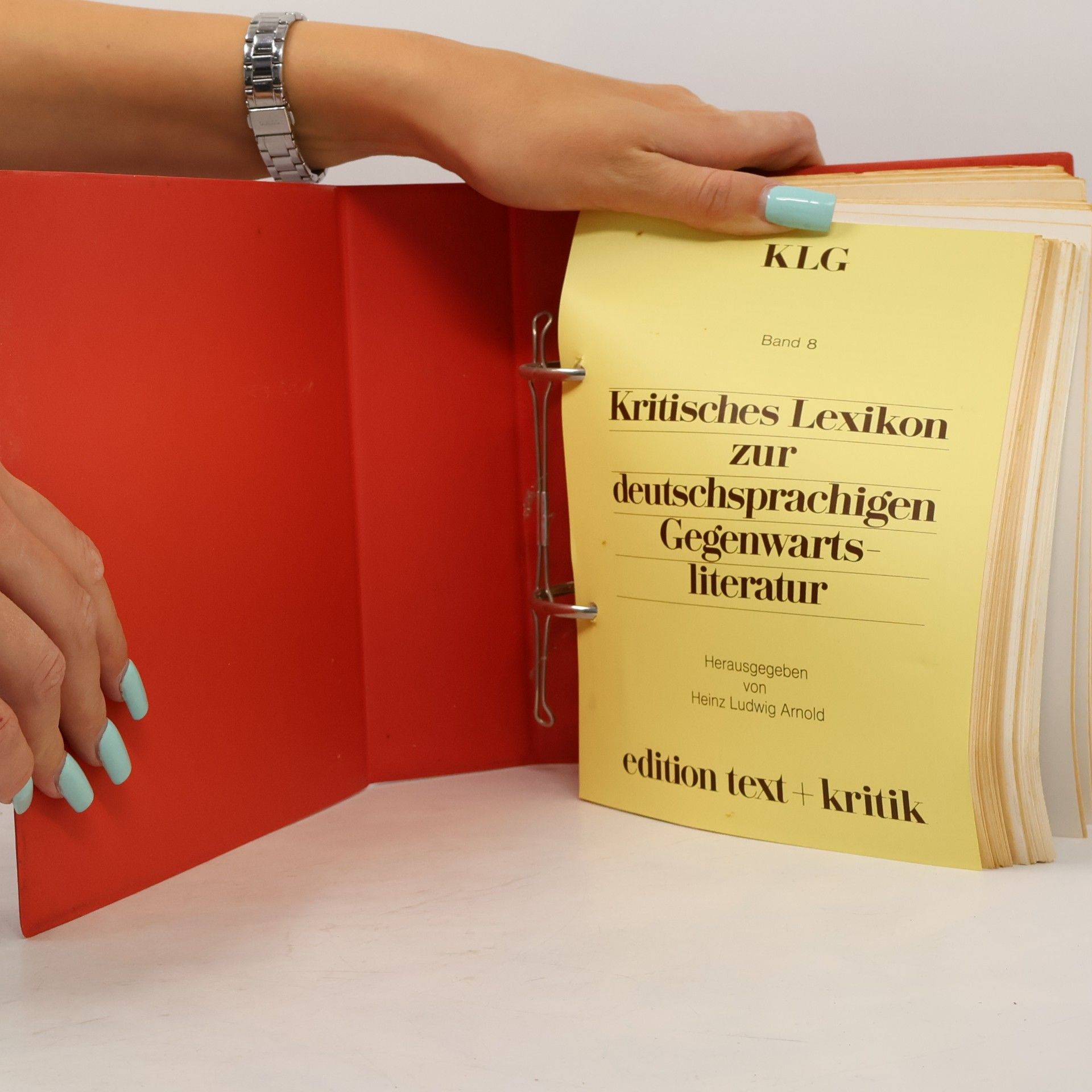 Heinz Ludwig Arnold Kritisches Lexikon zur deutschsprachigen Gegenwartsliteratur 8
