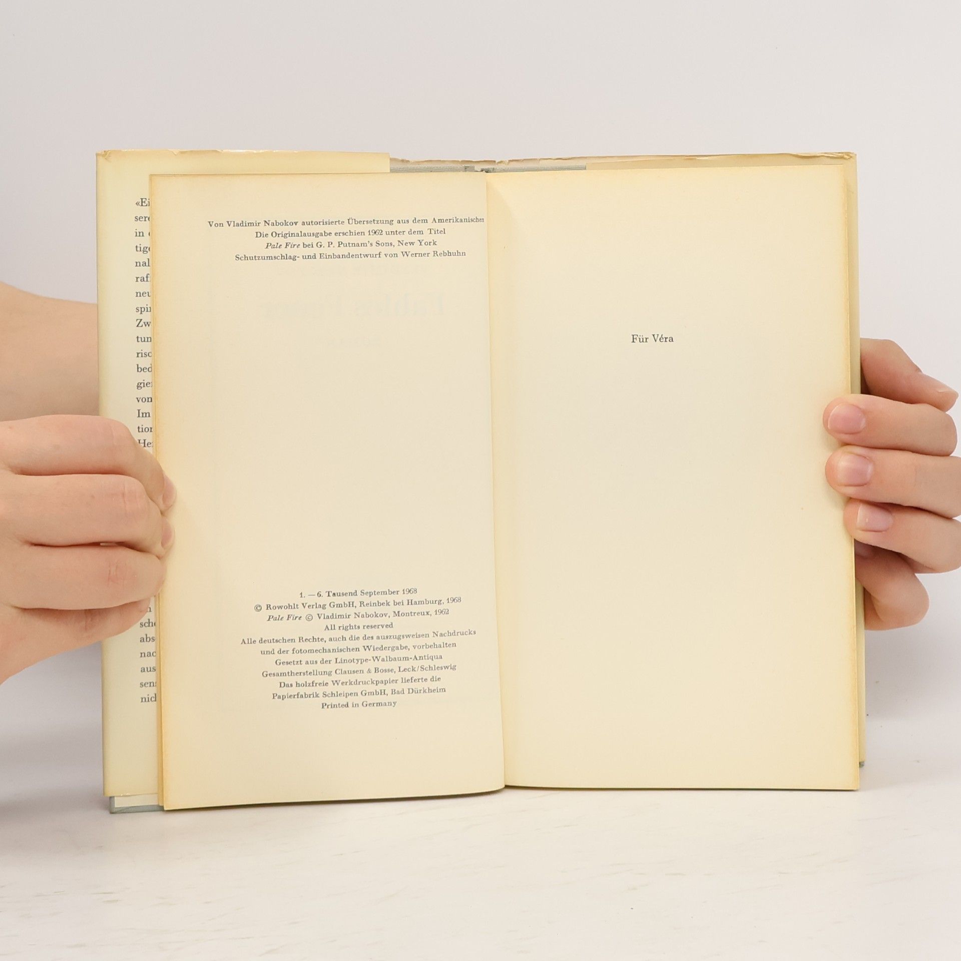 Vladimir Nabokov Fahles Feuer