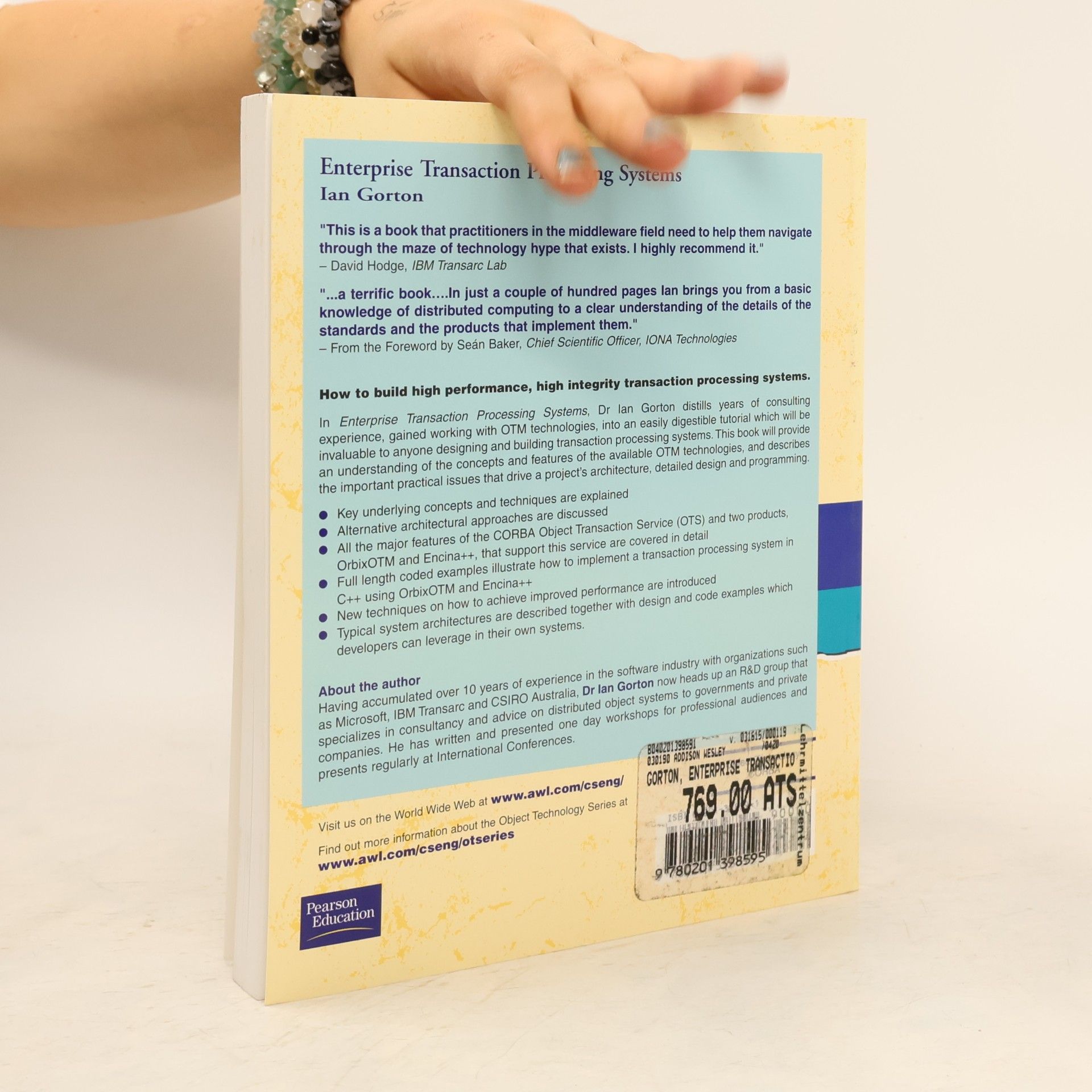 Ian Gorton Object Technology: Enterprise Transaction Processing Systems