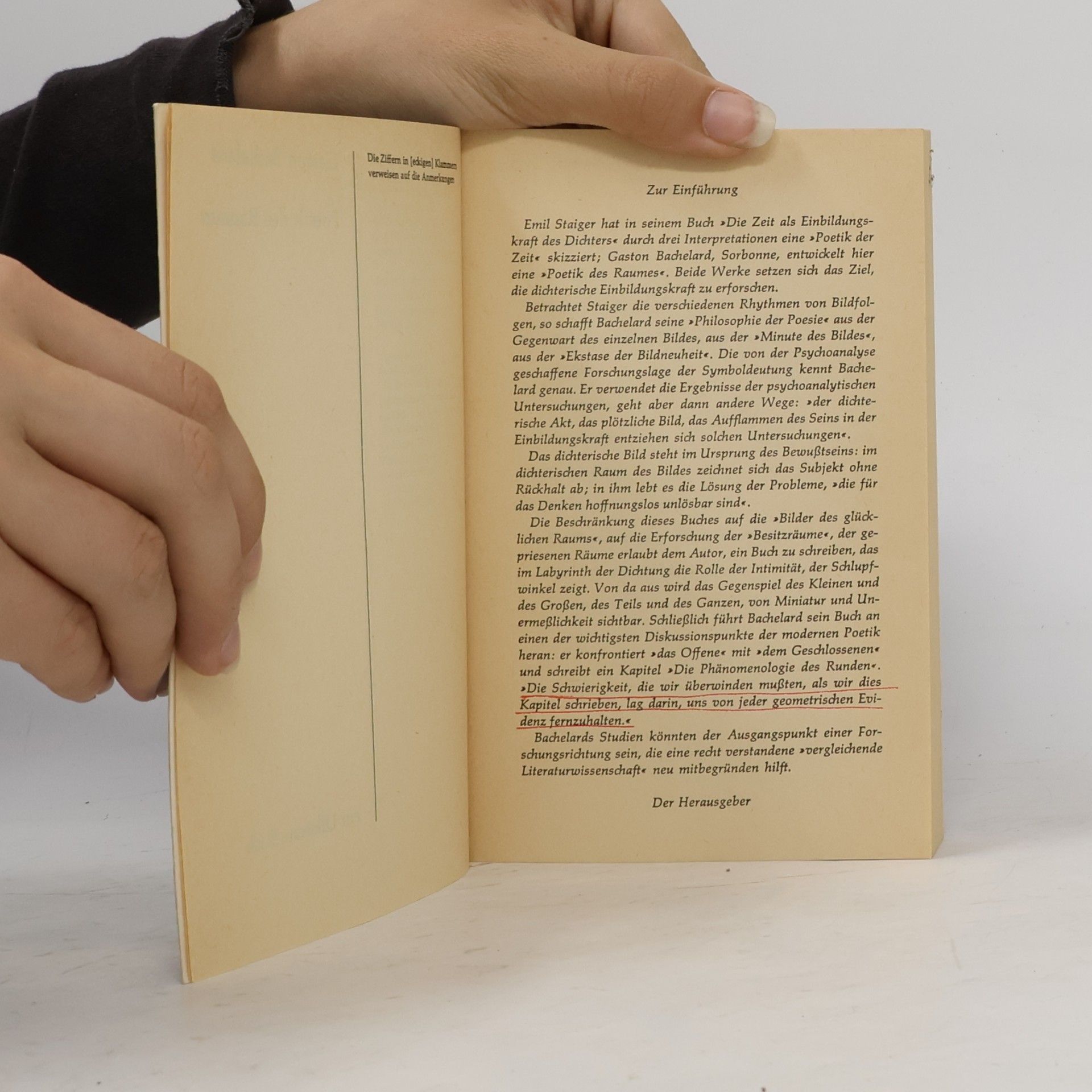 Gaston Bachelard Poetik des Raumes