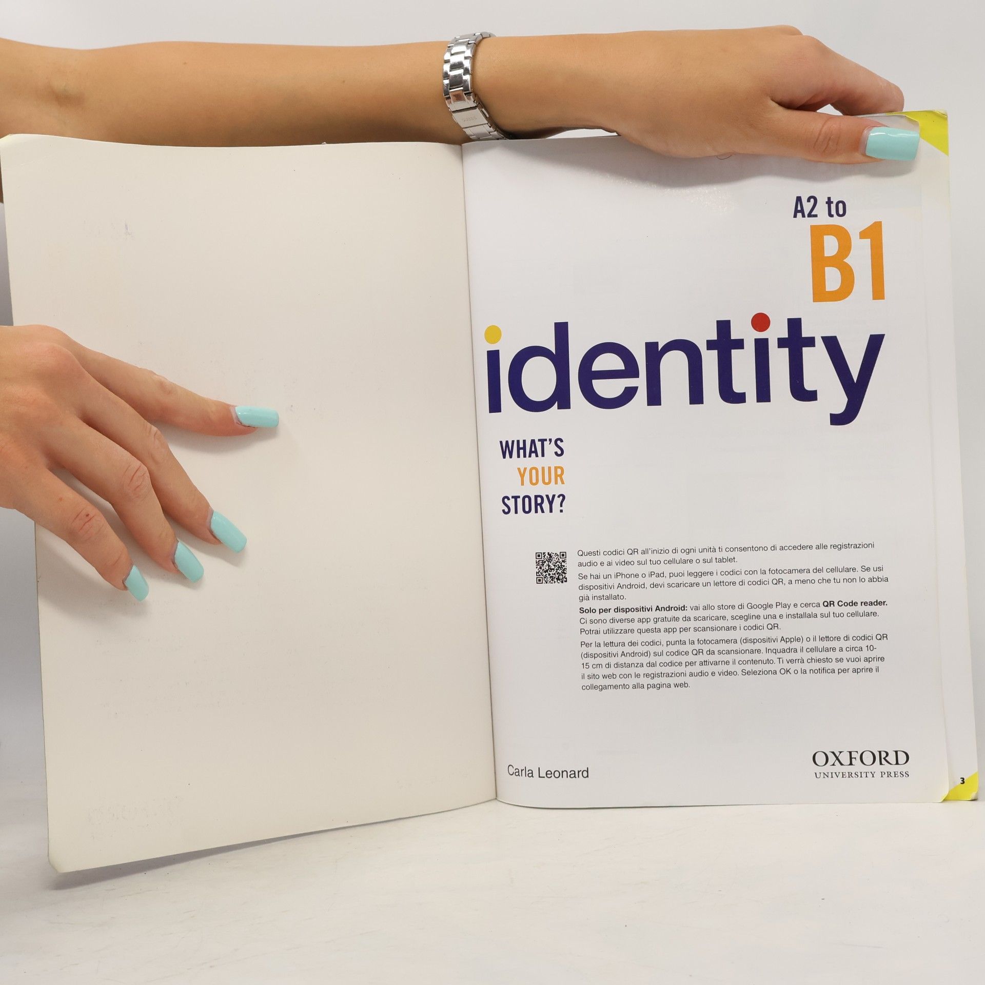 Carla Leonard Identity A2 to B1