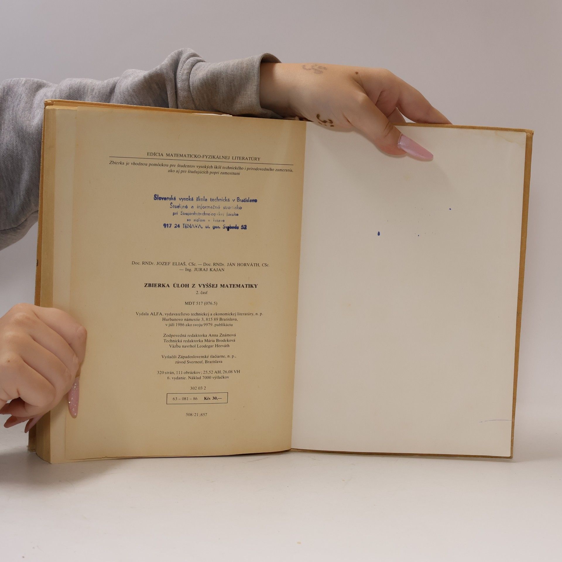 Collectif d'auteurs Zbierka úloh z vyššej matematiky 2