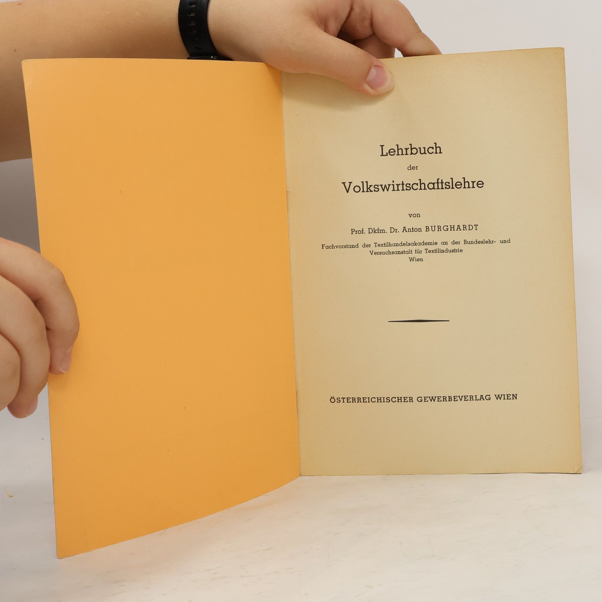 A. Burghardt Volkswirtschaftslehre
