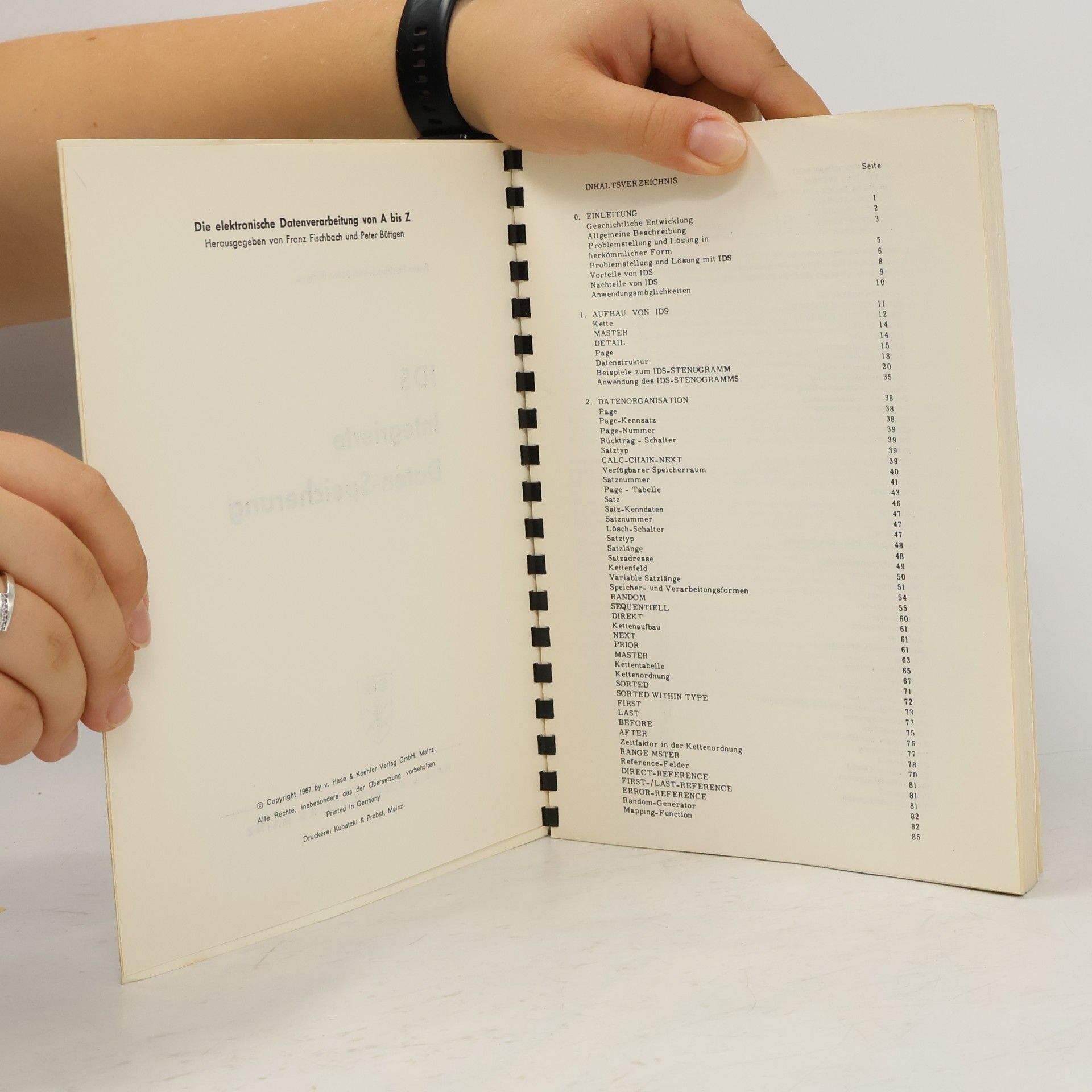 Franz Fischbach IDS. Integrierte Daten-Speicherung