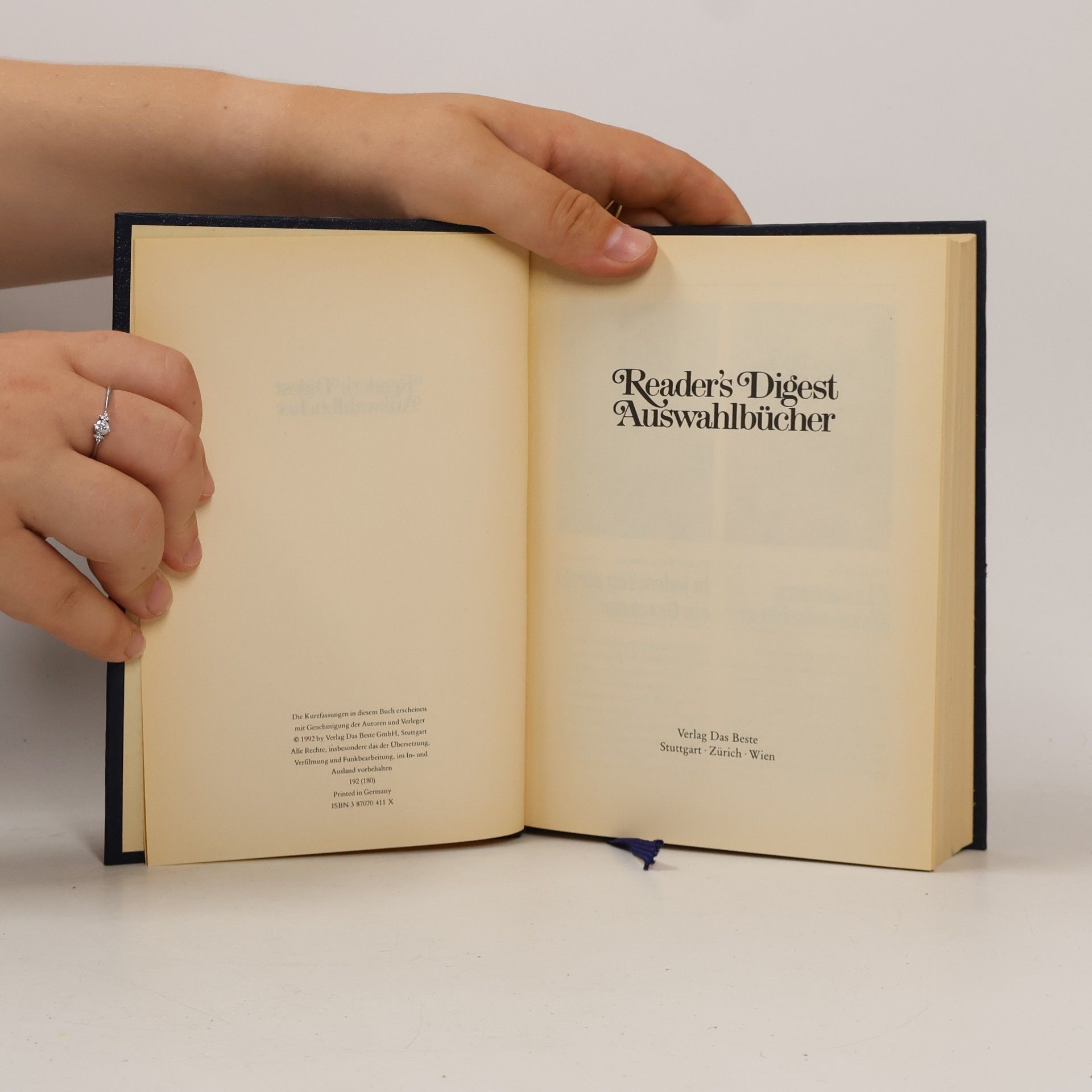 Evan Green Readers Digest. Auswahlbücher