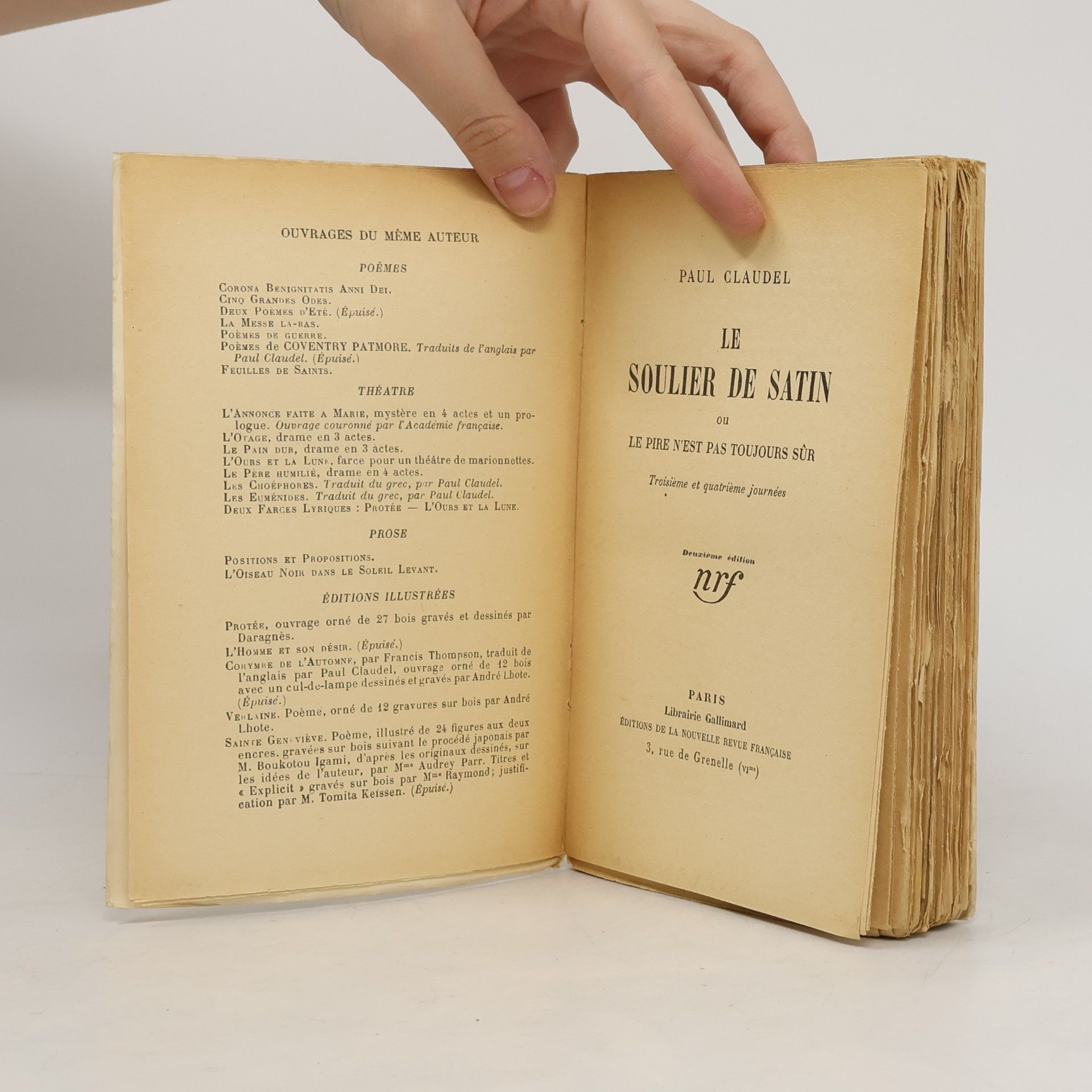 Paul Claudel Le soulier de satin