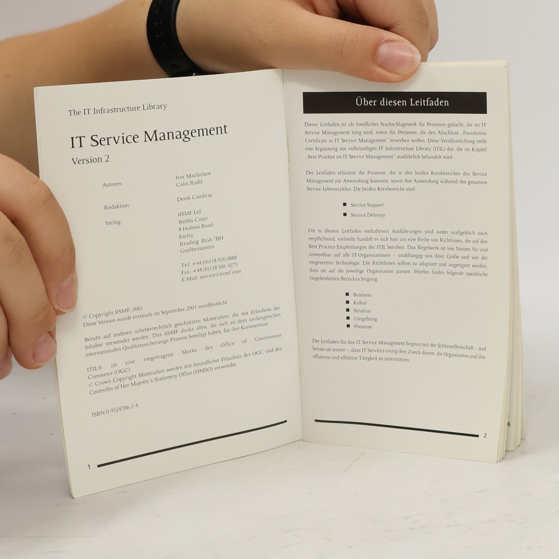 Ivor Macfarlane IT Infrastructure Library: IT Service Management