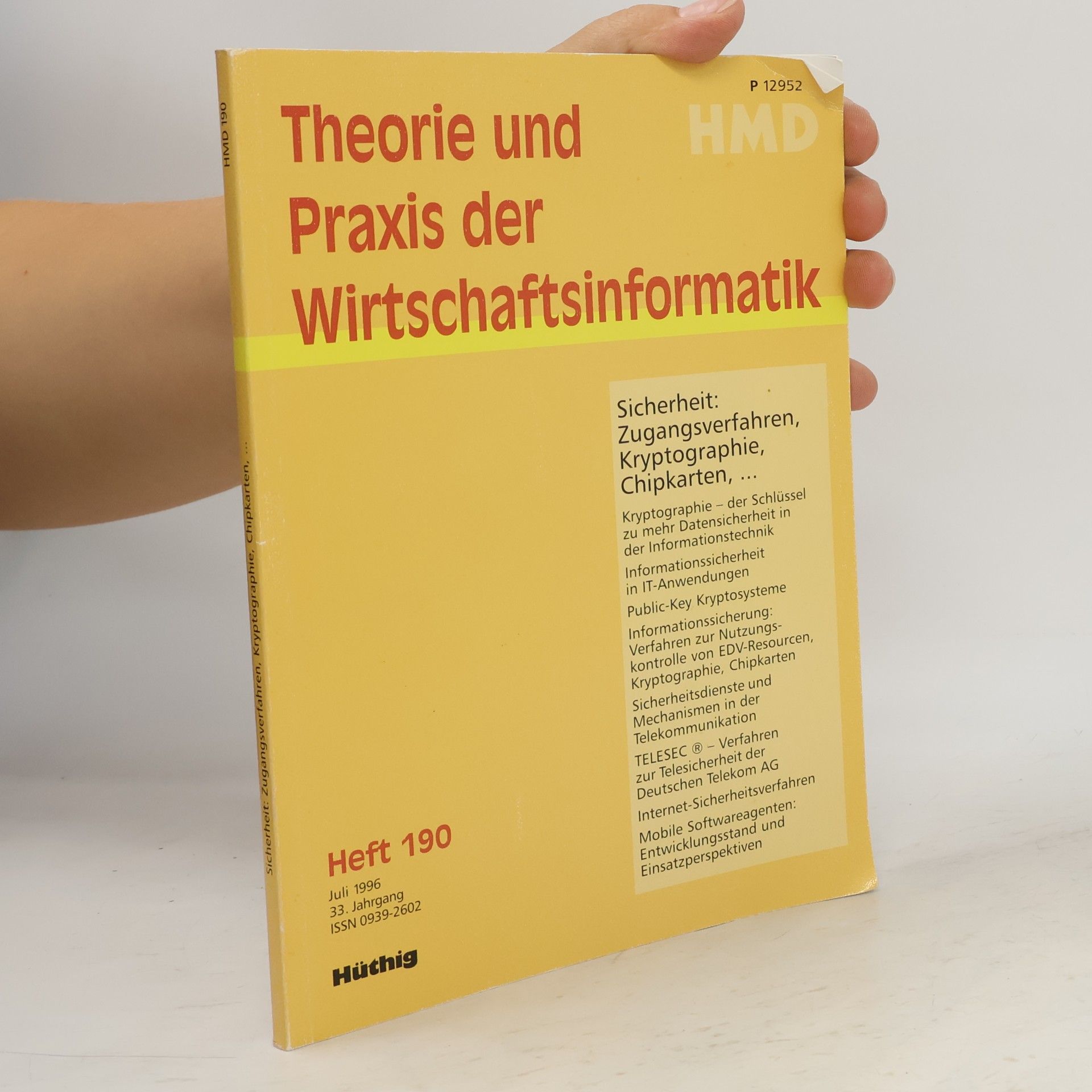 Autorenkollektiv Theorie und Praxis der Wirtschaftsinformatik. Heft 186