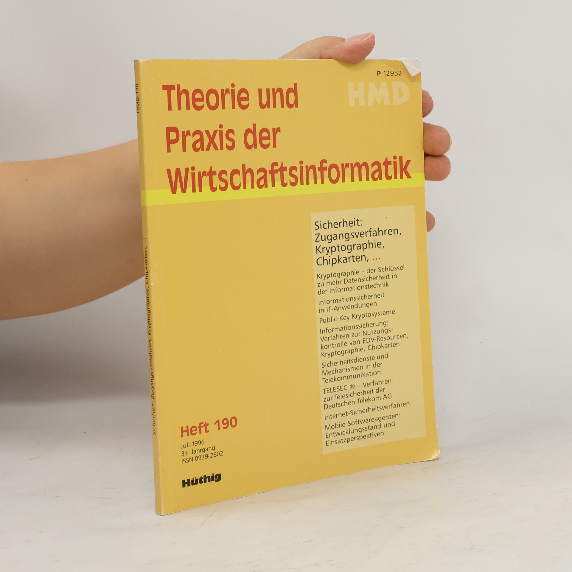 Kolektiv autorů Theorie und Praxis der Wirtschaftsinformatik. Heft 186