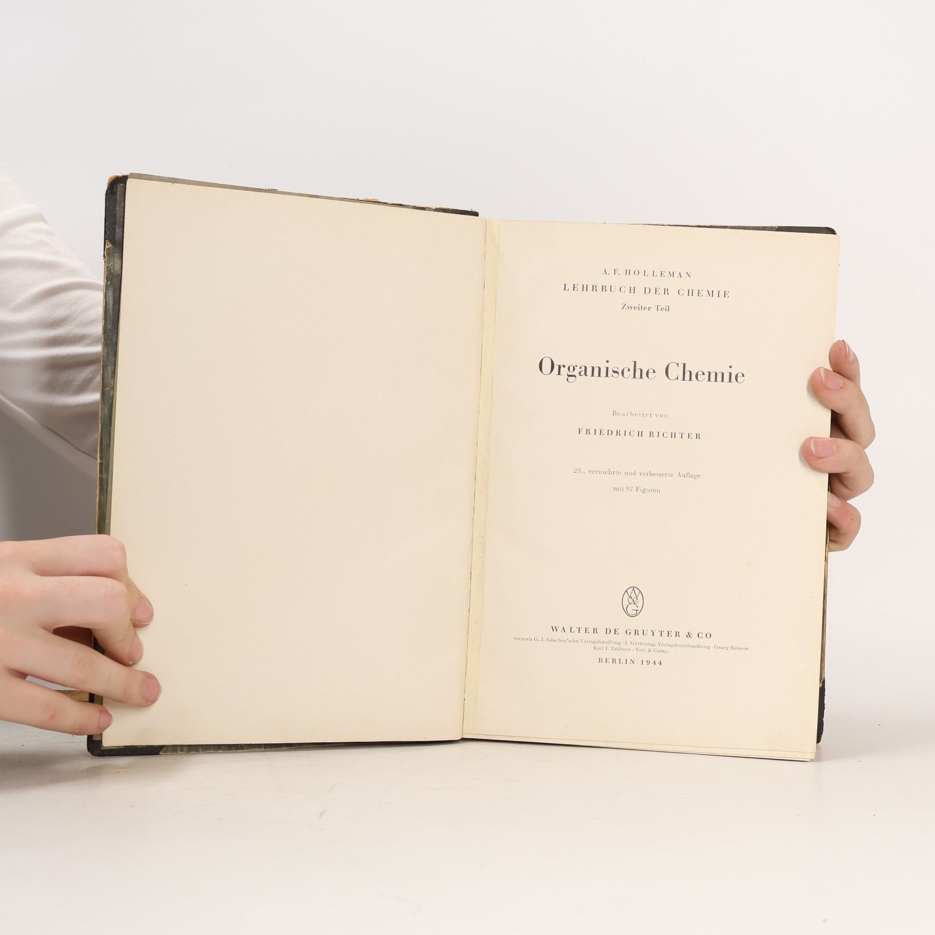 Arnold F. Holleman Organische Chemie