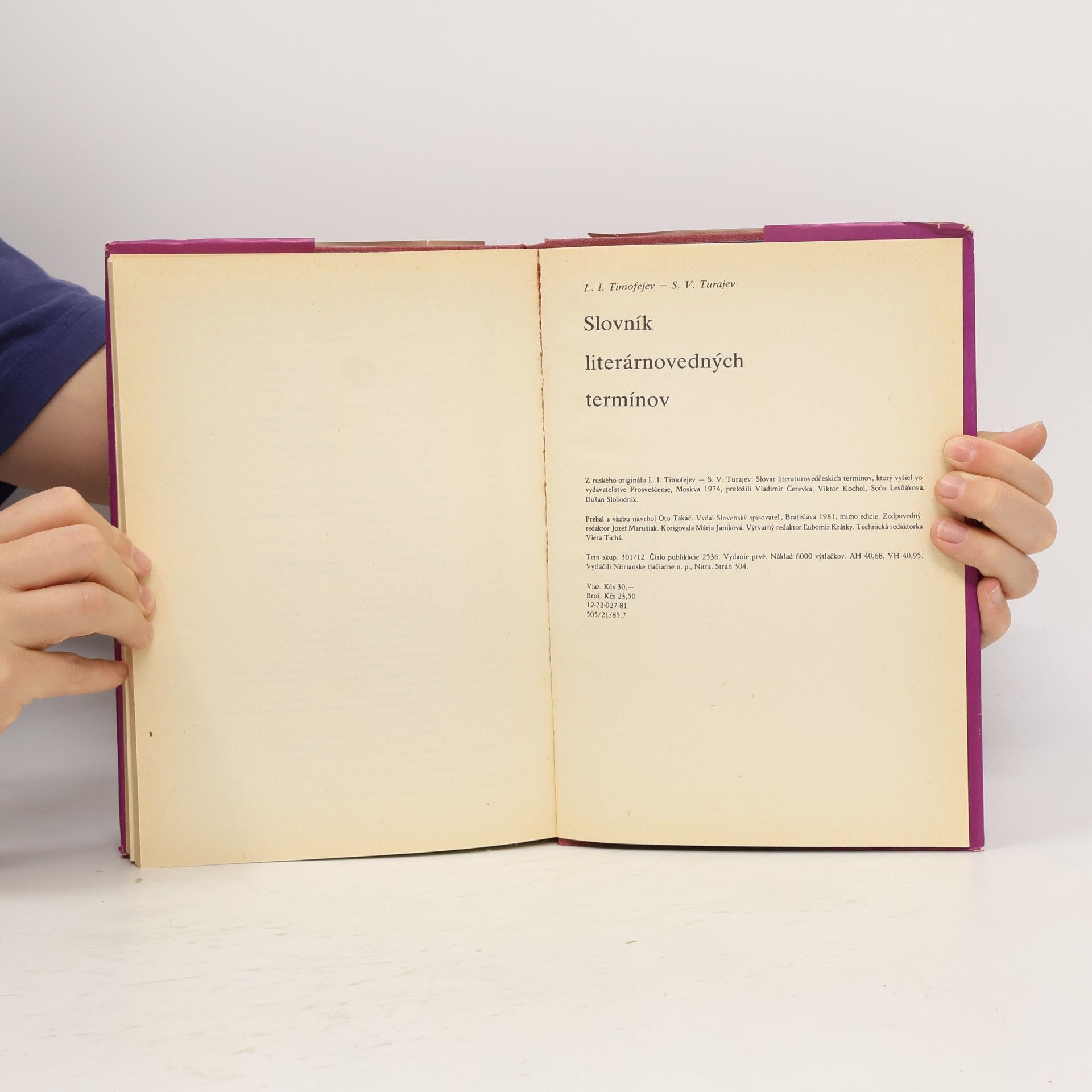 Kolektiv autorů Slovník literárnovedných termínov