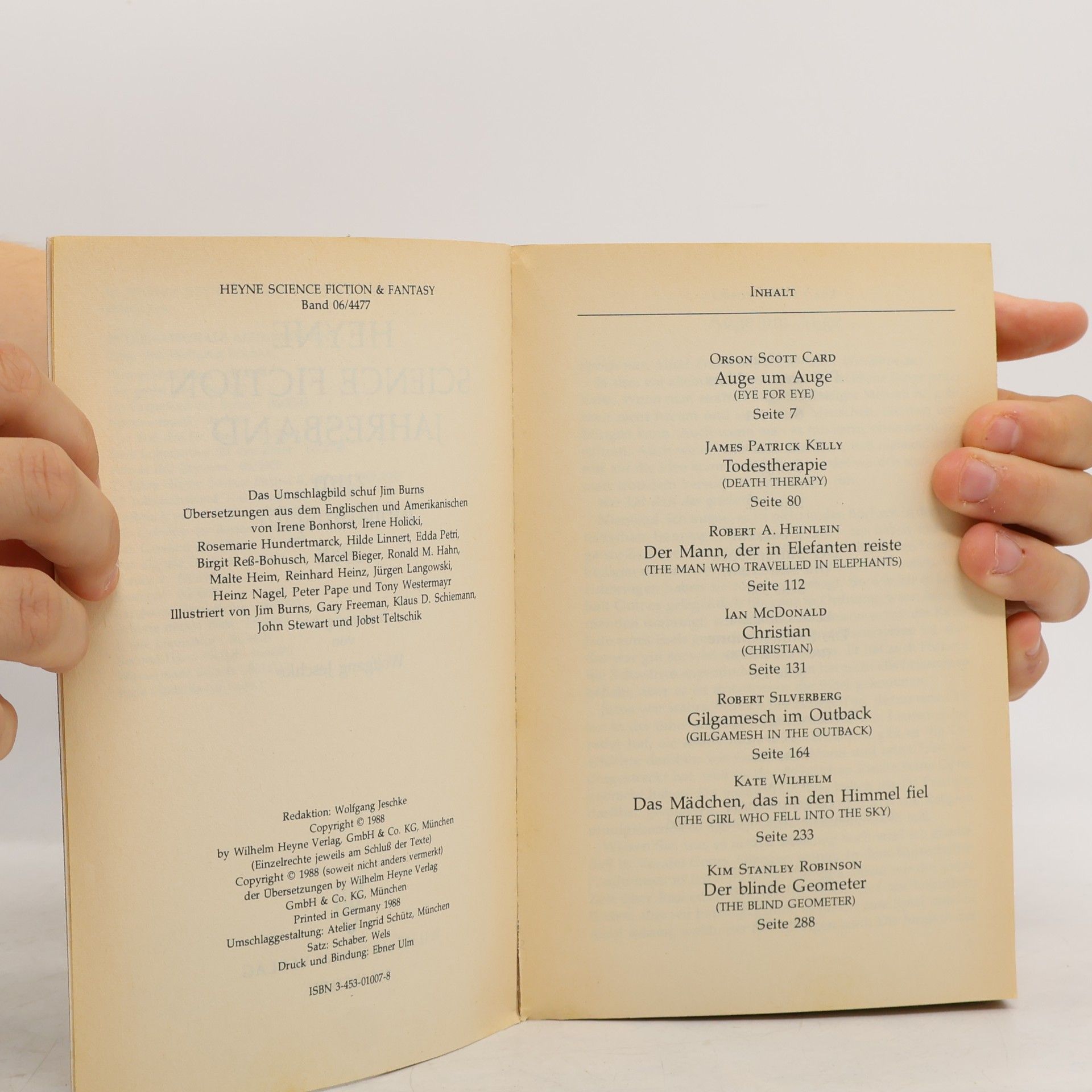 Various authors Heyne Science Fiction Jahresband zum Jubiläumsjahr 1988