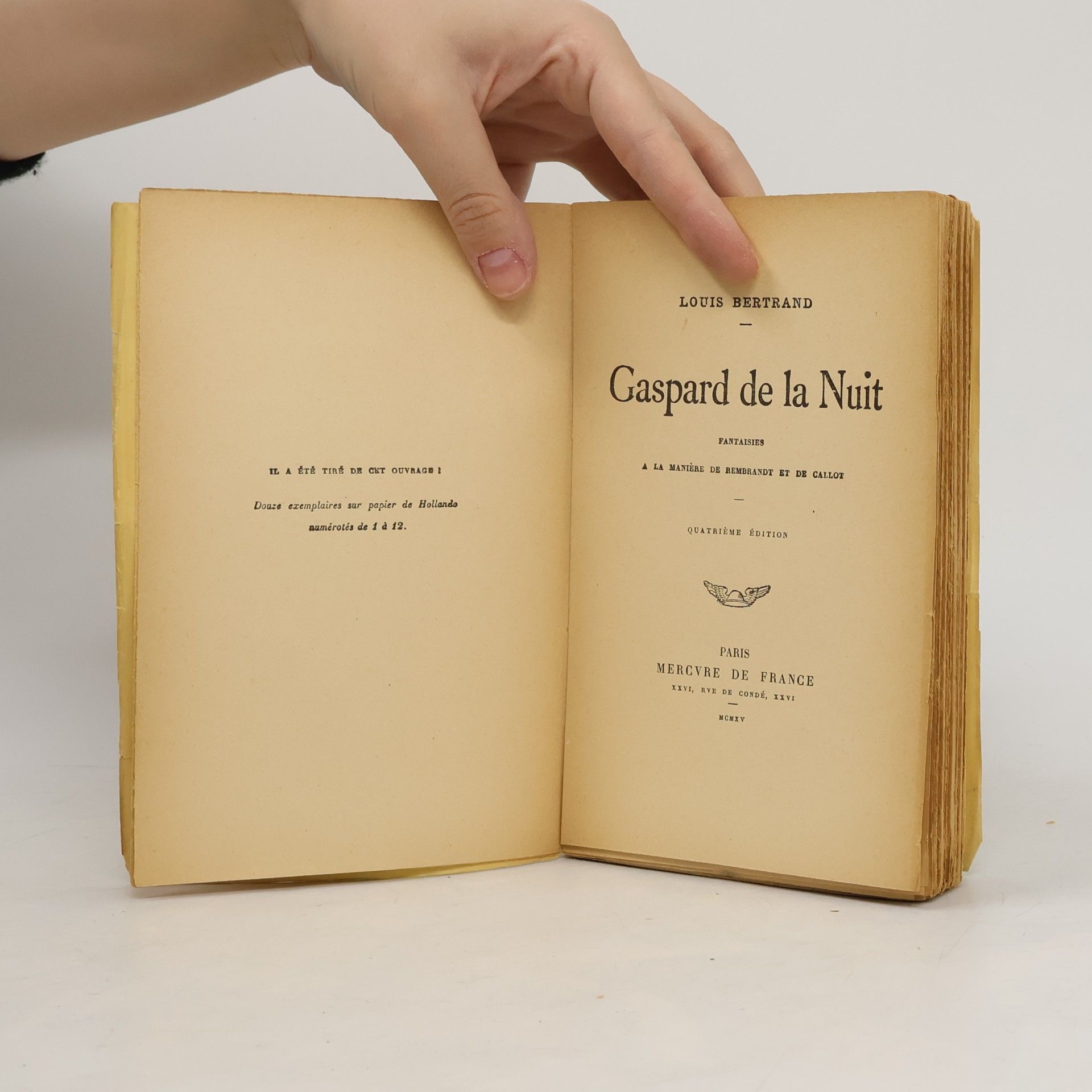 Aloysius Bertrand Gaspard de la Nuit