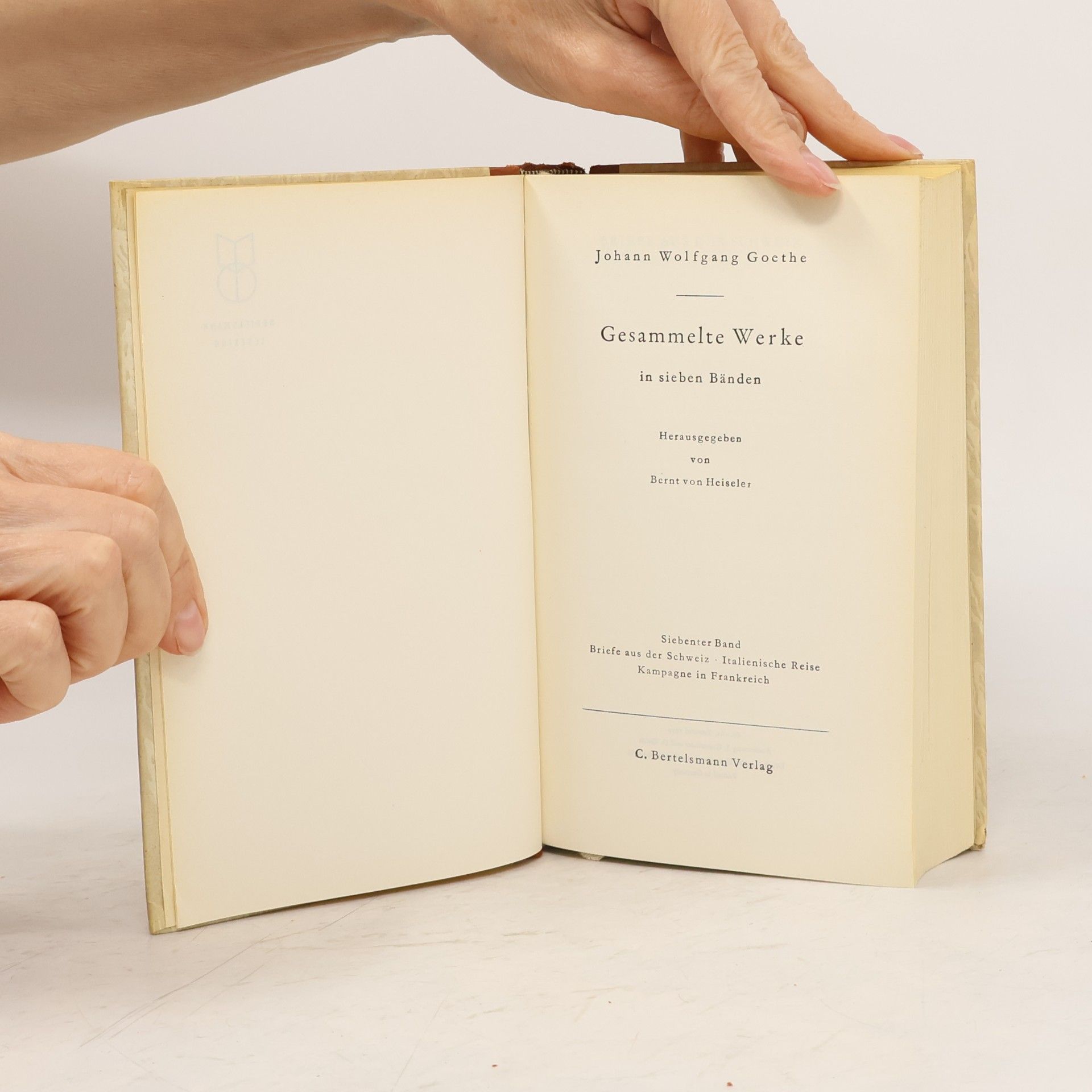Johann Wolfgang von Goethe Gesammelte Werke, Band 7