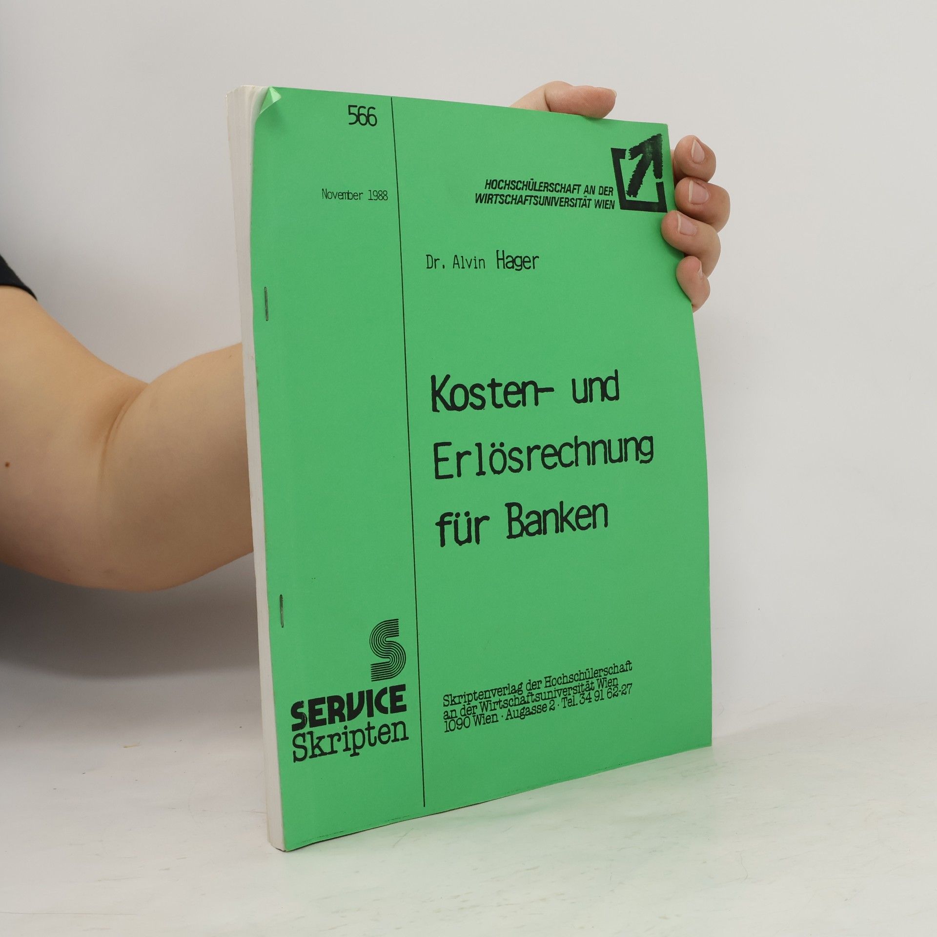Alvin Hager Kosten- und Erlösrechnung für Banken