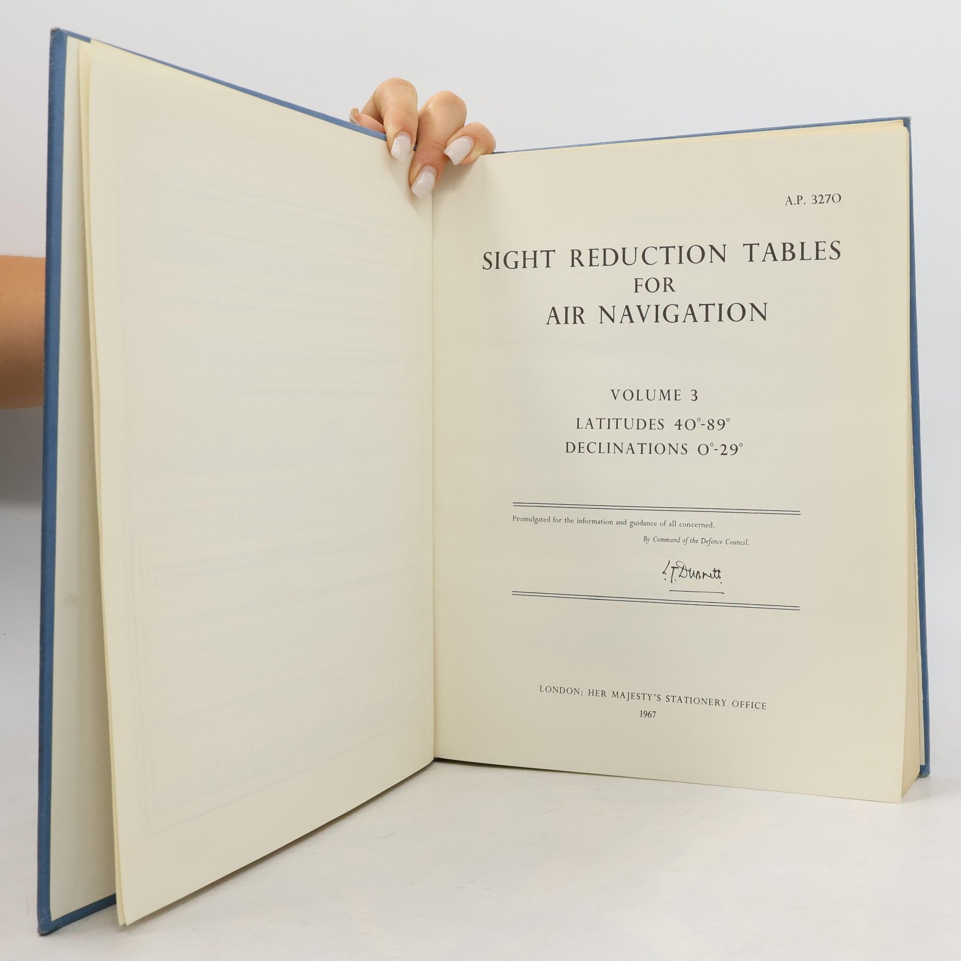 Unknown Author Sight Reduction Tables for Air Navigation