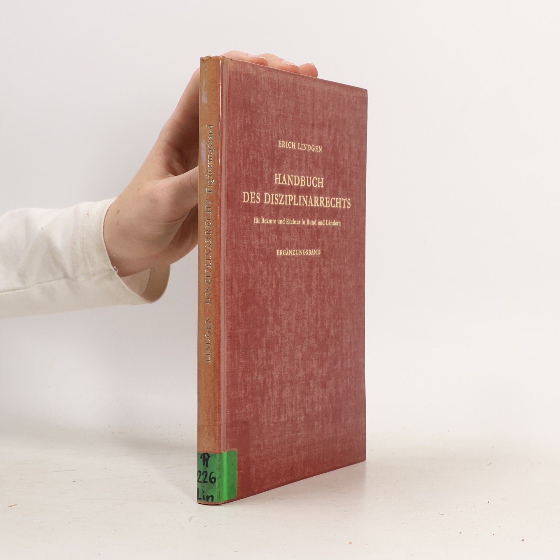 Erich Lindgen Handbuch des Disziplinarrechts