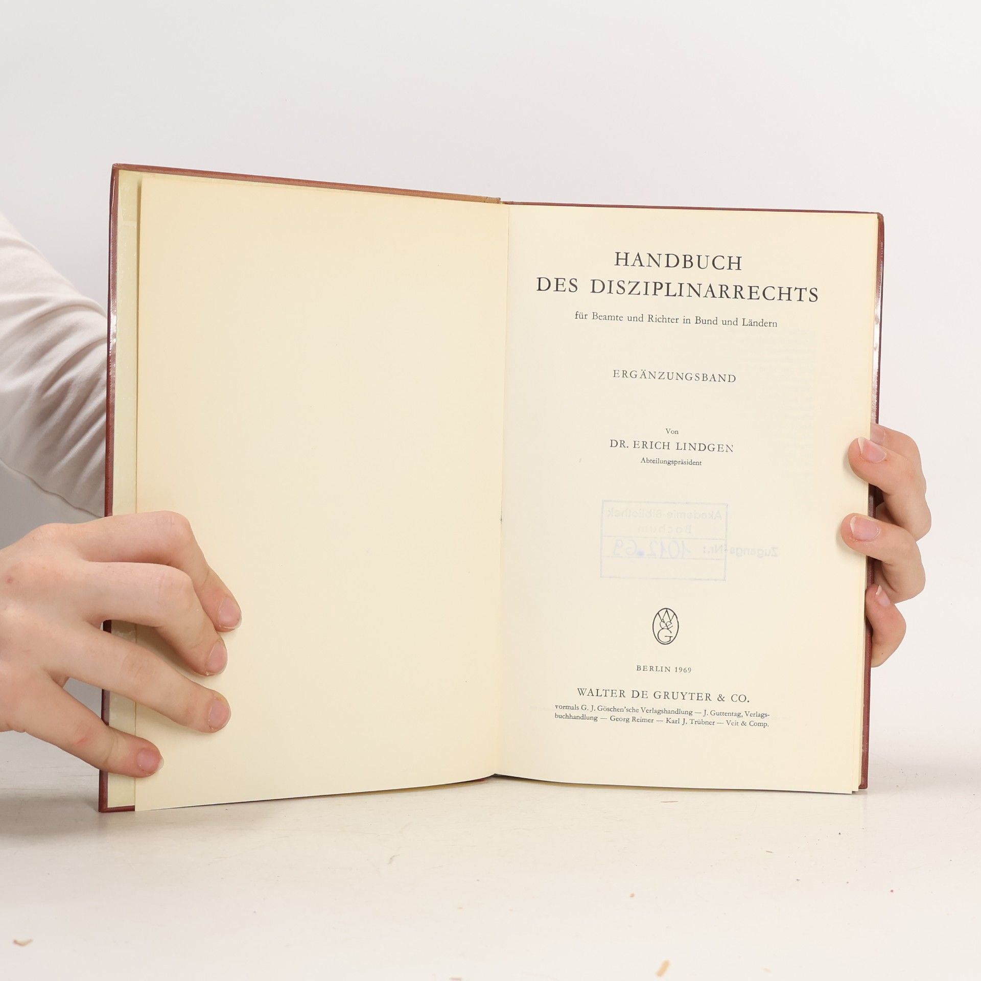 Erich Lindgen Handbuch des Disziplinarrechts