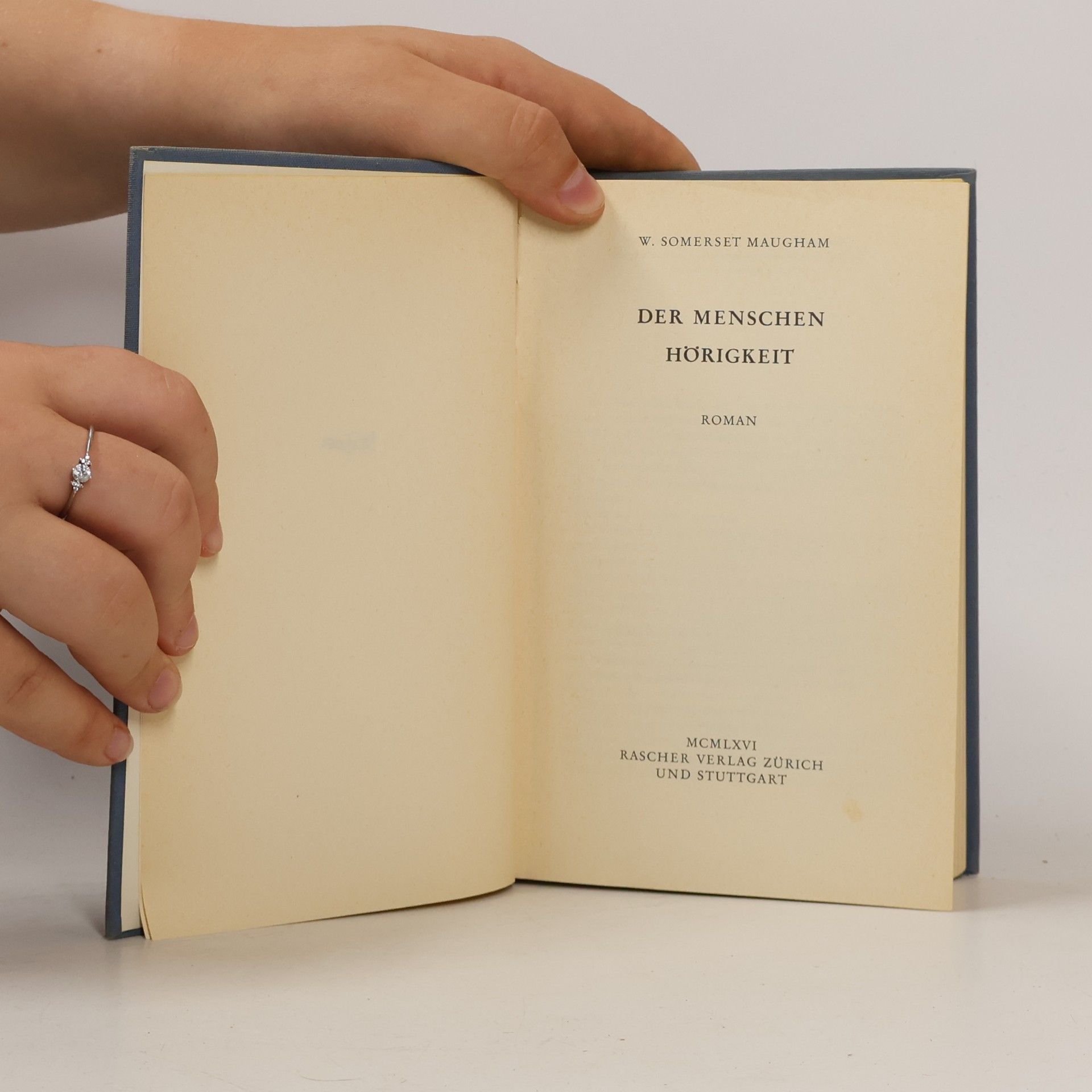 William Somerset Maugham Der Menschen Hörigkeit