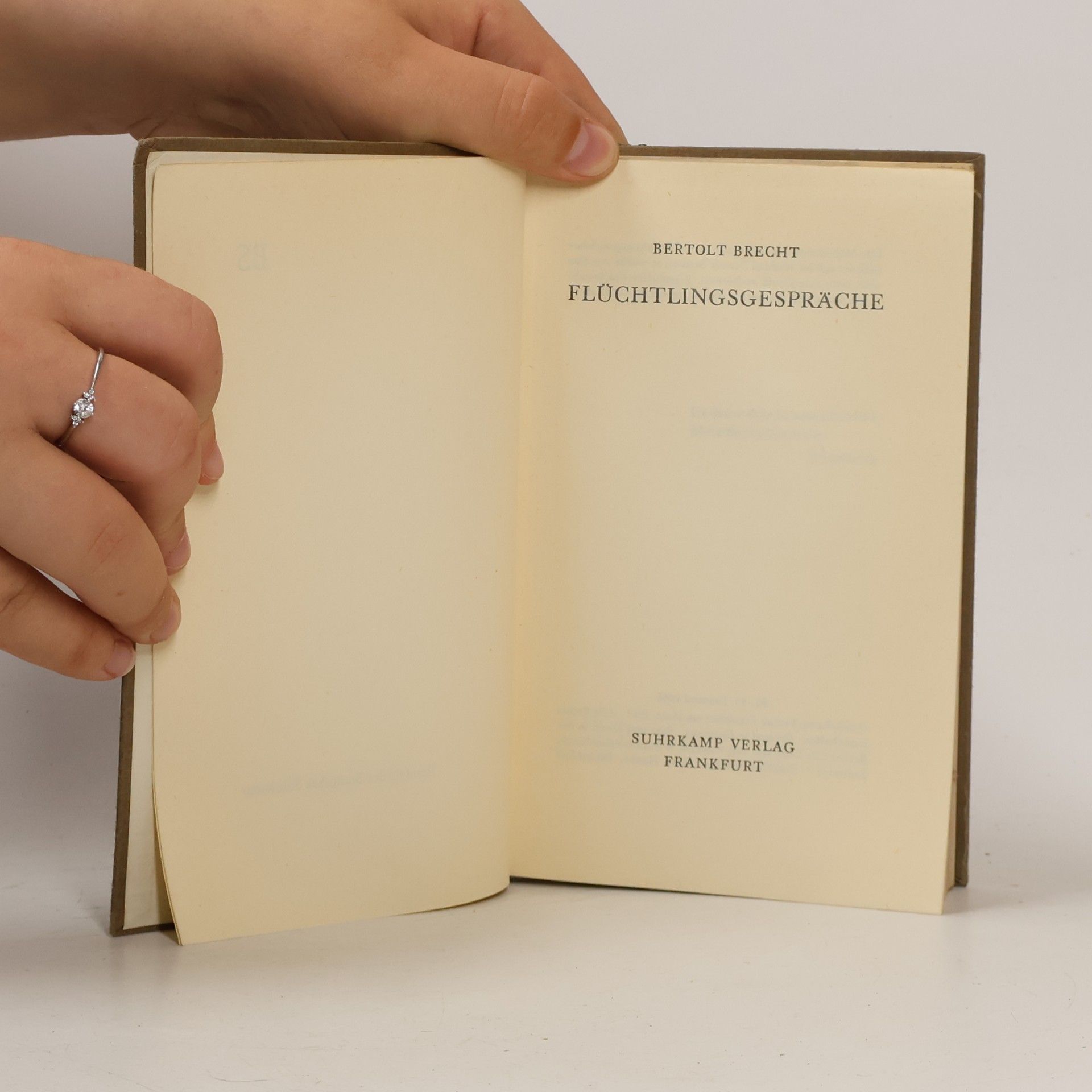 Bertolt Brecht Flüchtlingsgespräche
