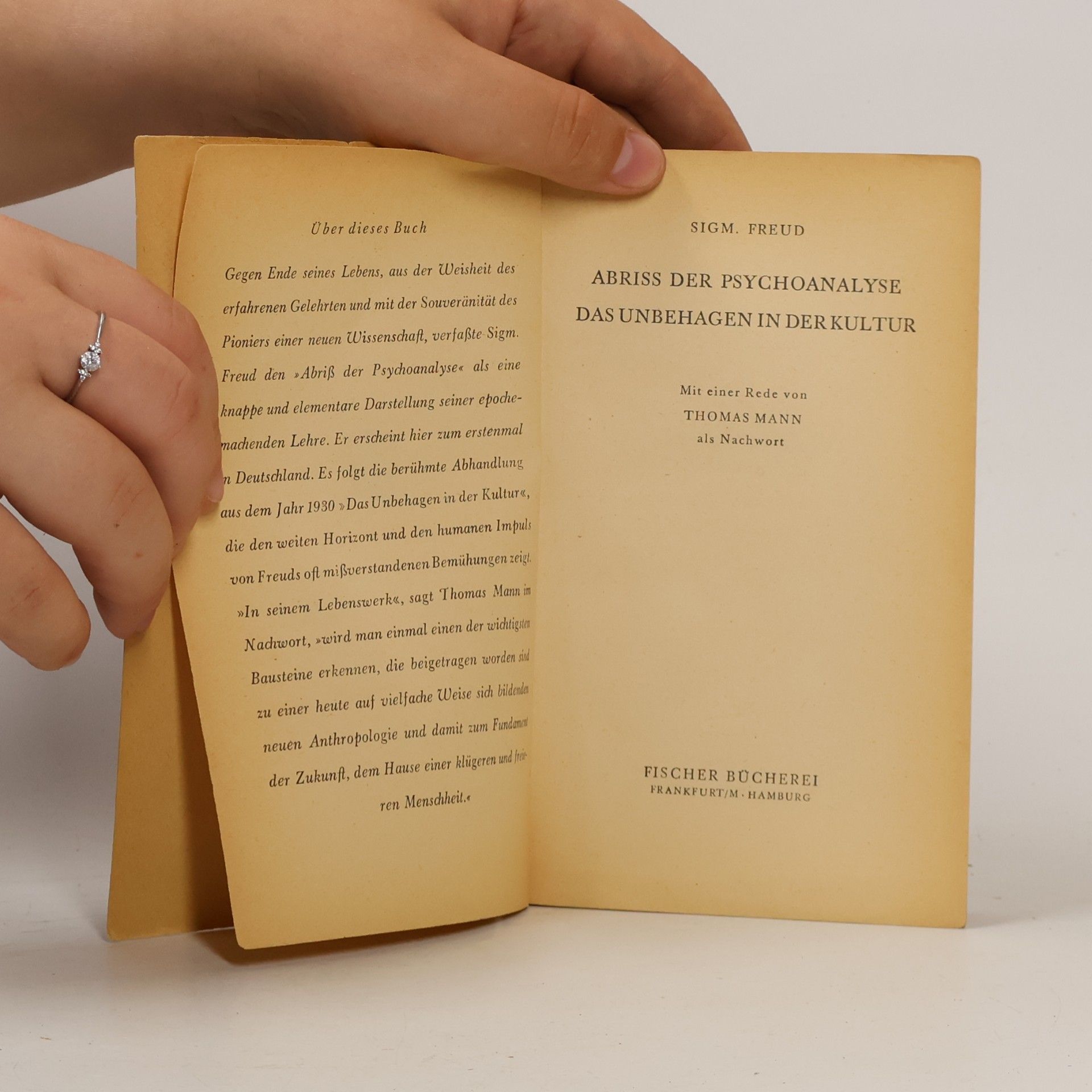 Sigmund Freud Abriß der Psychoanalyse Das Unbehagen in der Kultur