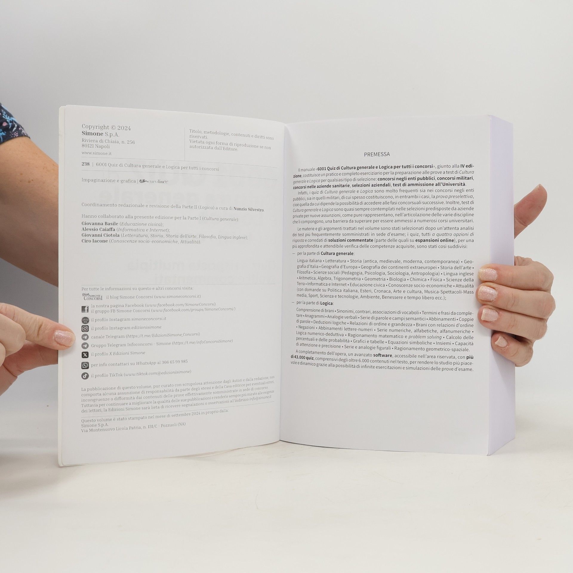 6001 quiz di cultura generale e logica per tutti i concorsi