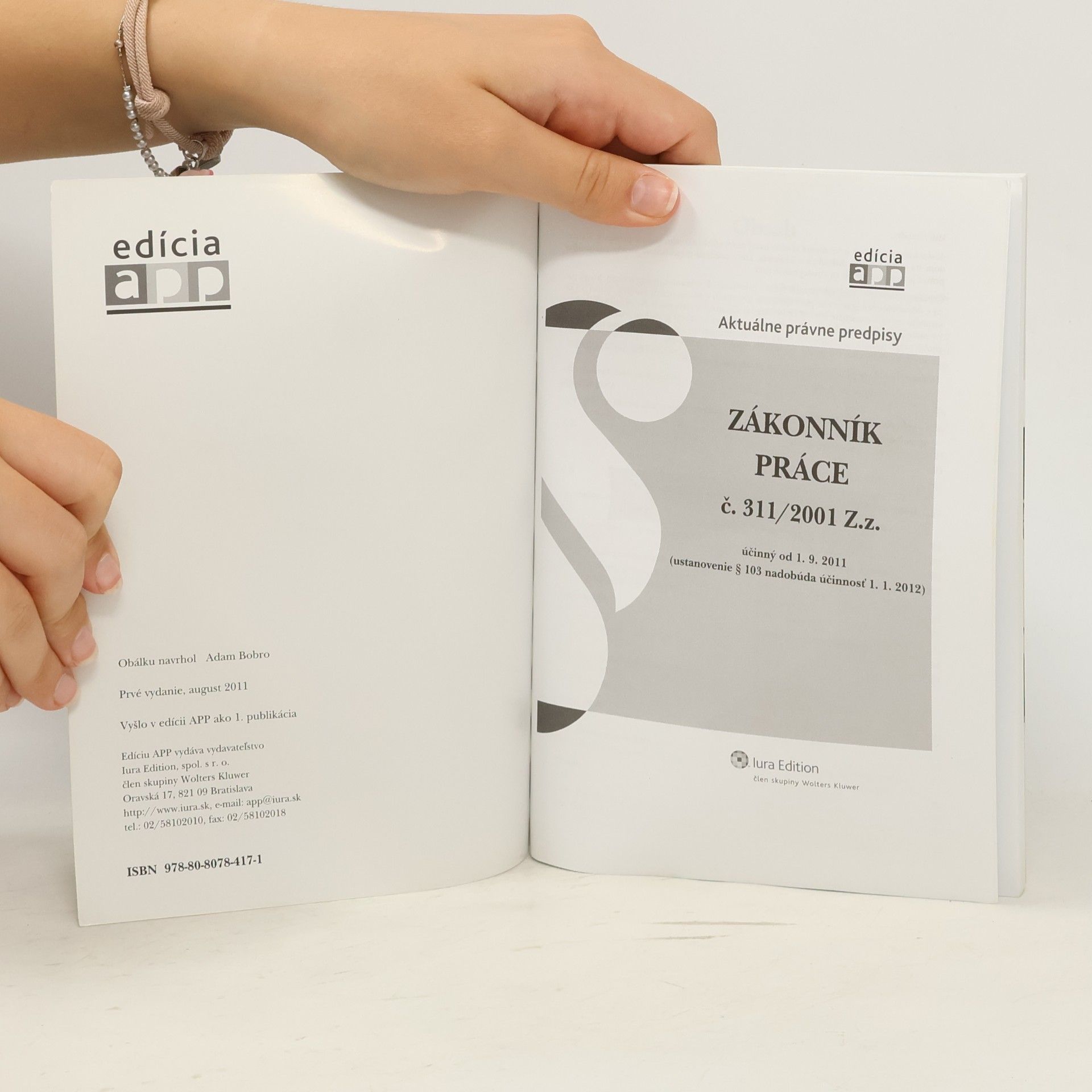Various authors Zákonník práce č. 311/2001 Z.z.