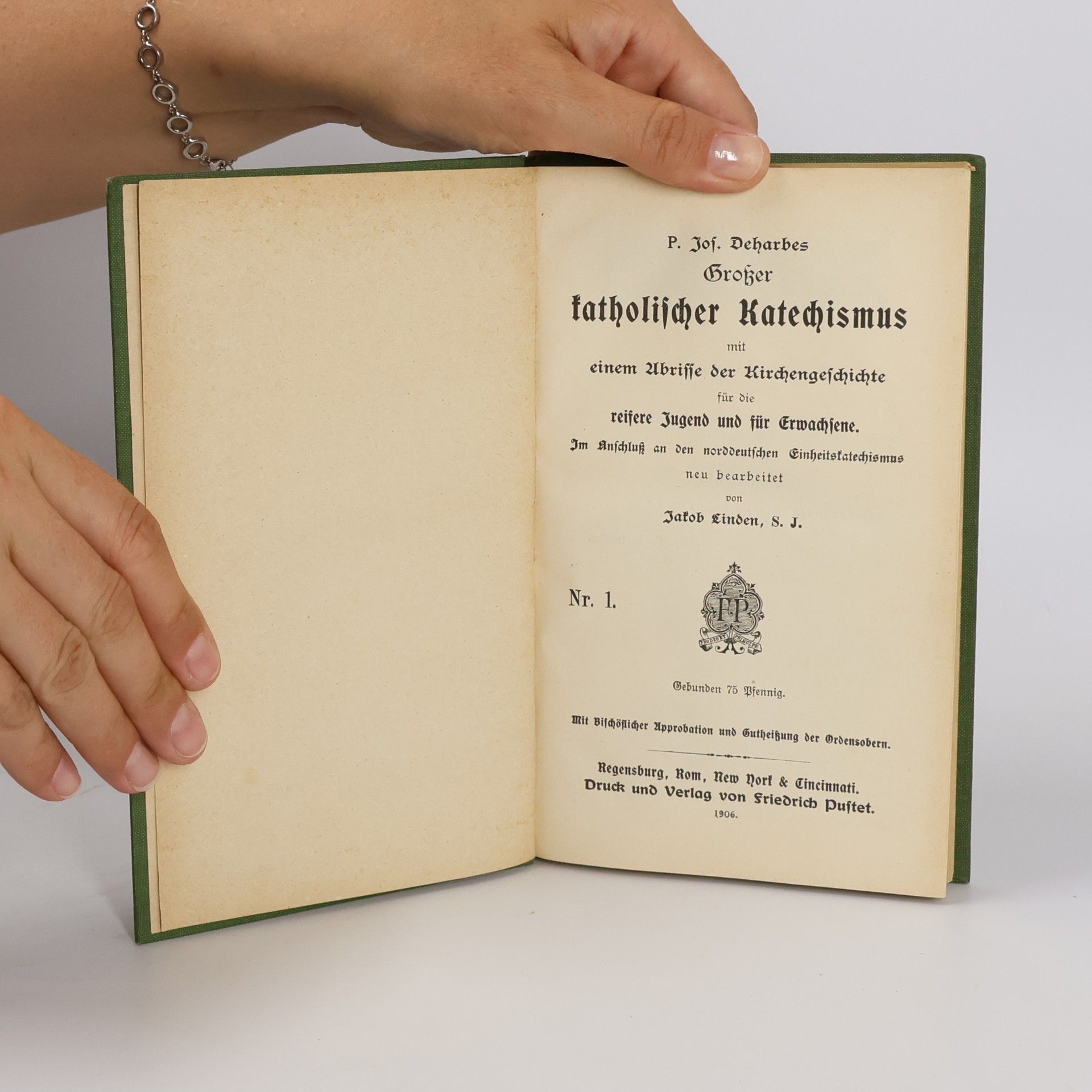 Joseph Deharbe Großer katholischer Katechismus mit einem Abrisse der Kirchengeschichte. Nr. 1