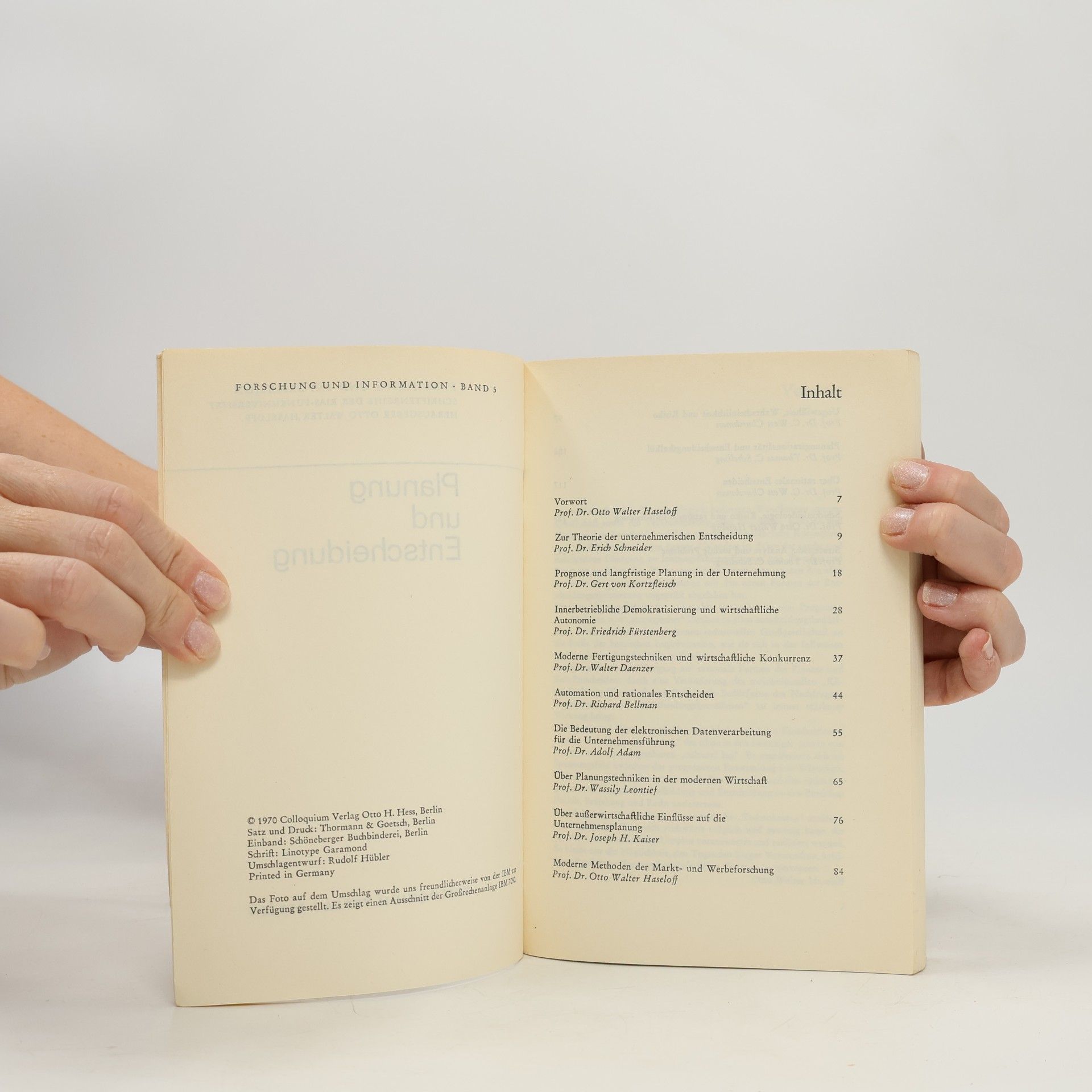 Autorenkollektiv Planung und Entscheidung