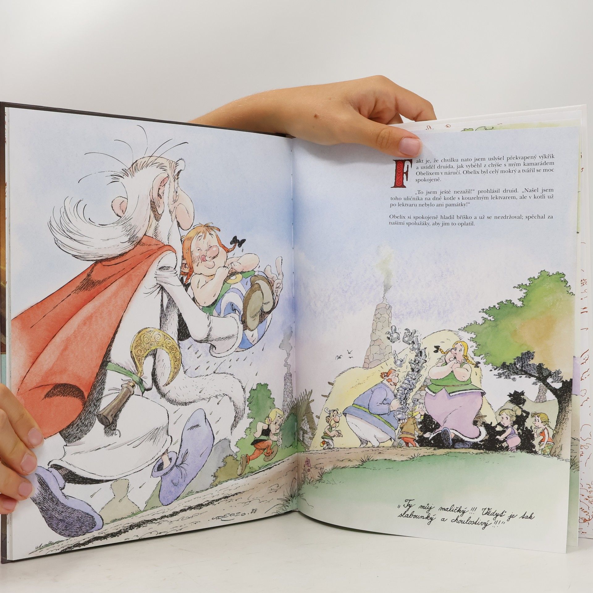 René Goscinny Jak Obelix spadl do druidova kotle, když byl malý