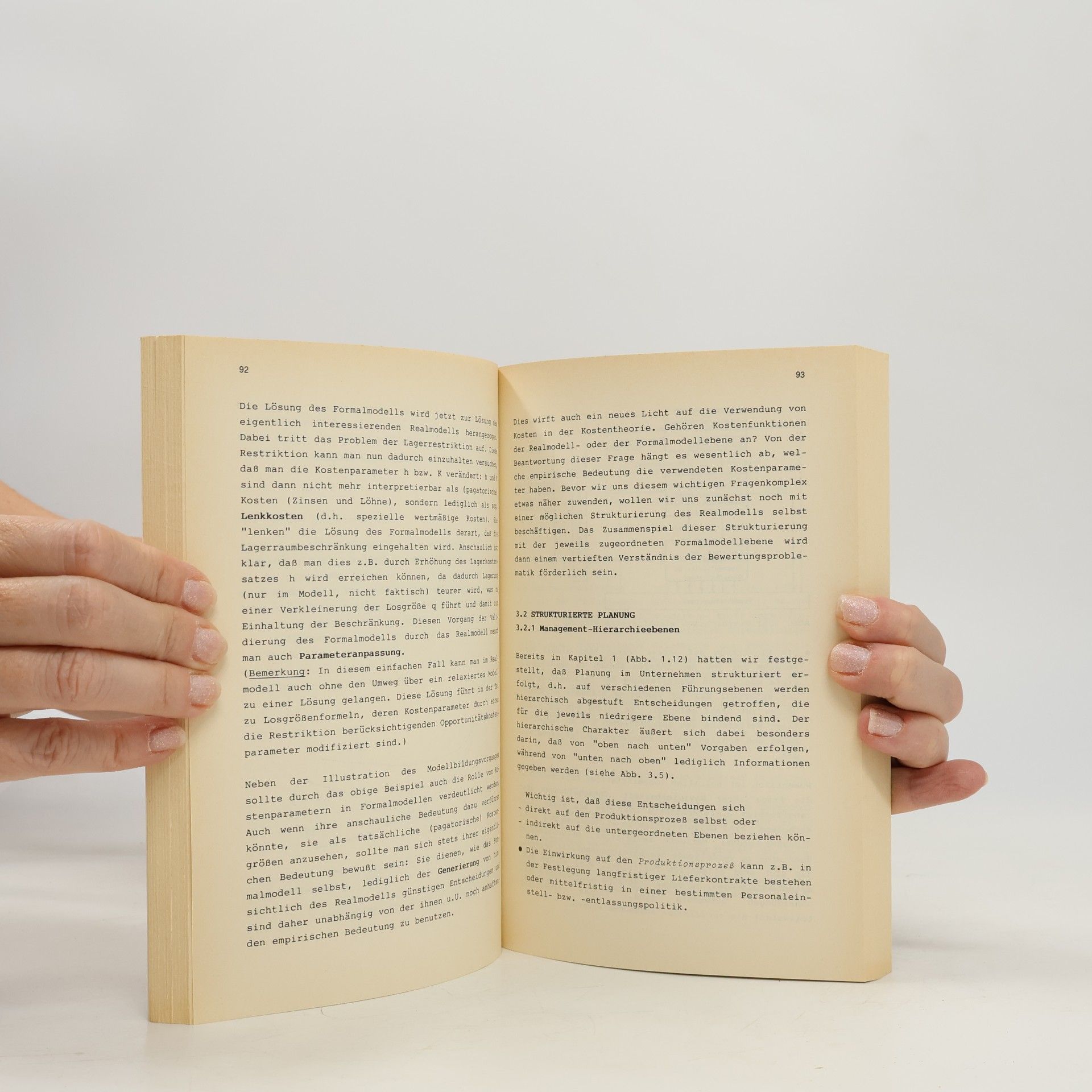 Christoph Schneeweiß Heidelberger Taschenbücher: Einführung in die Produktionswirtschaft - Dritte, revidierte Auflage