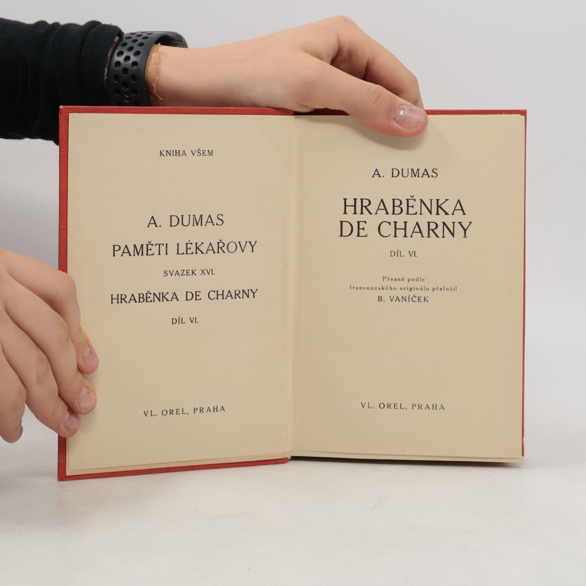 Alexandre Dumas Paměti lékařovy. Hraběnka de Charny I.-VI.