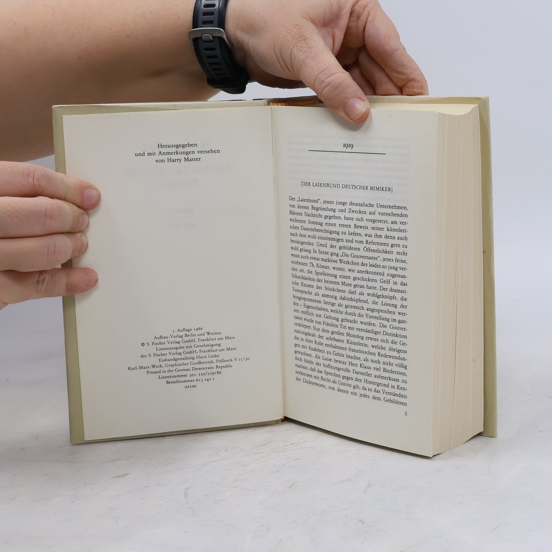Thomas Mann Aufsätze reden. Essays 3. 1919-1925