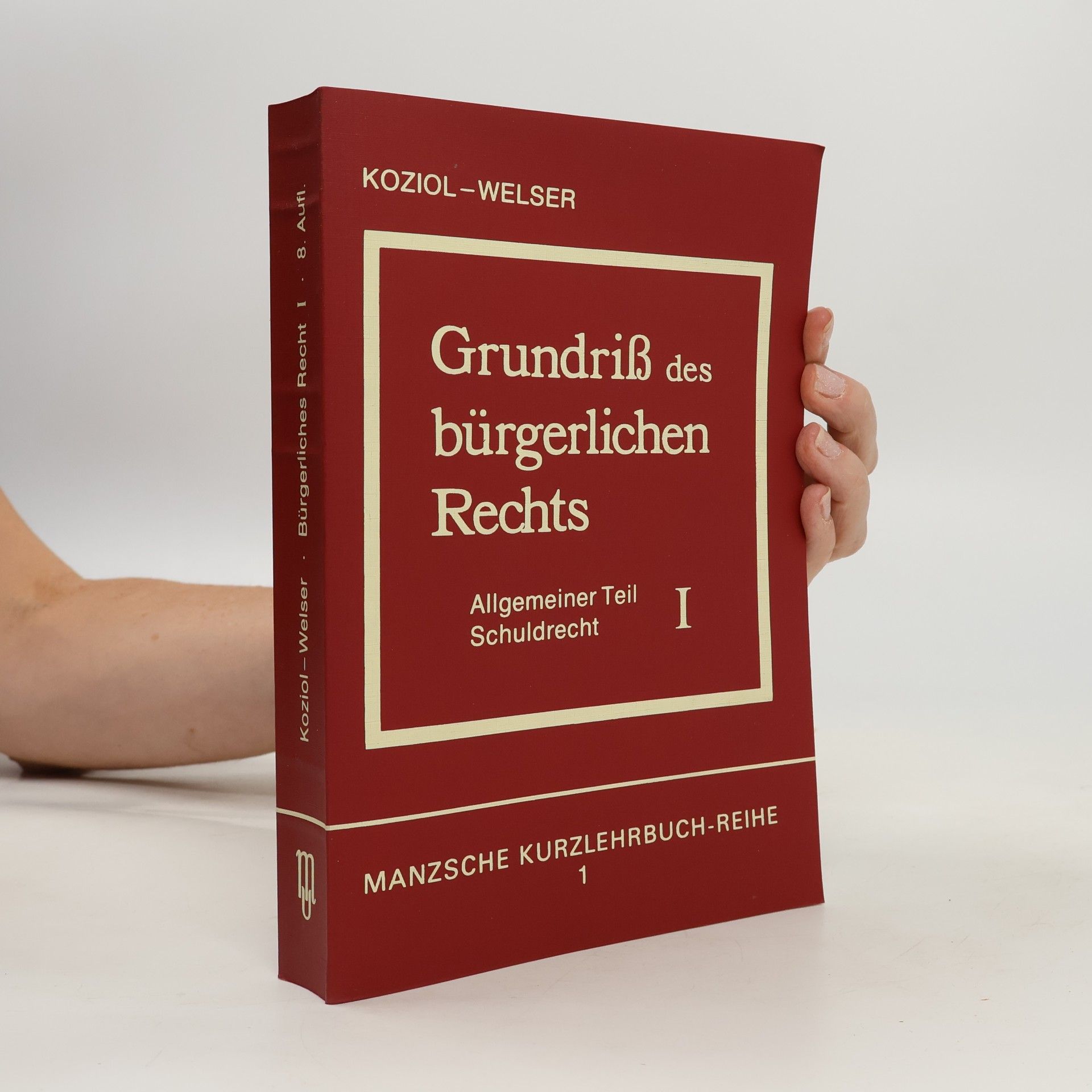 Helmut Koziol Grundriss des bürgerlichen Rechts 1